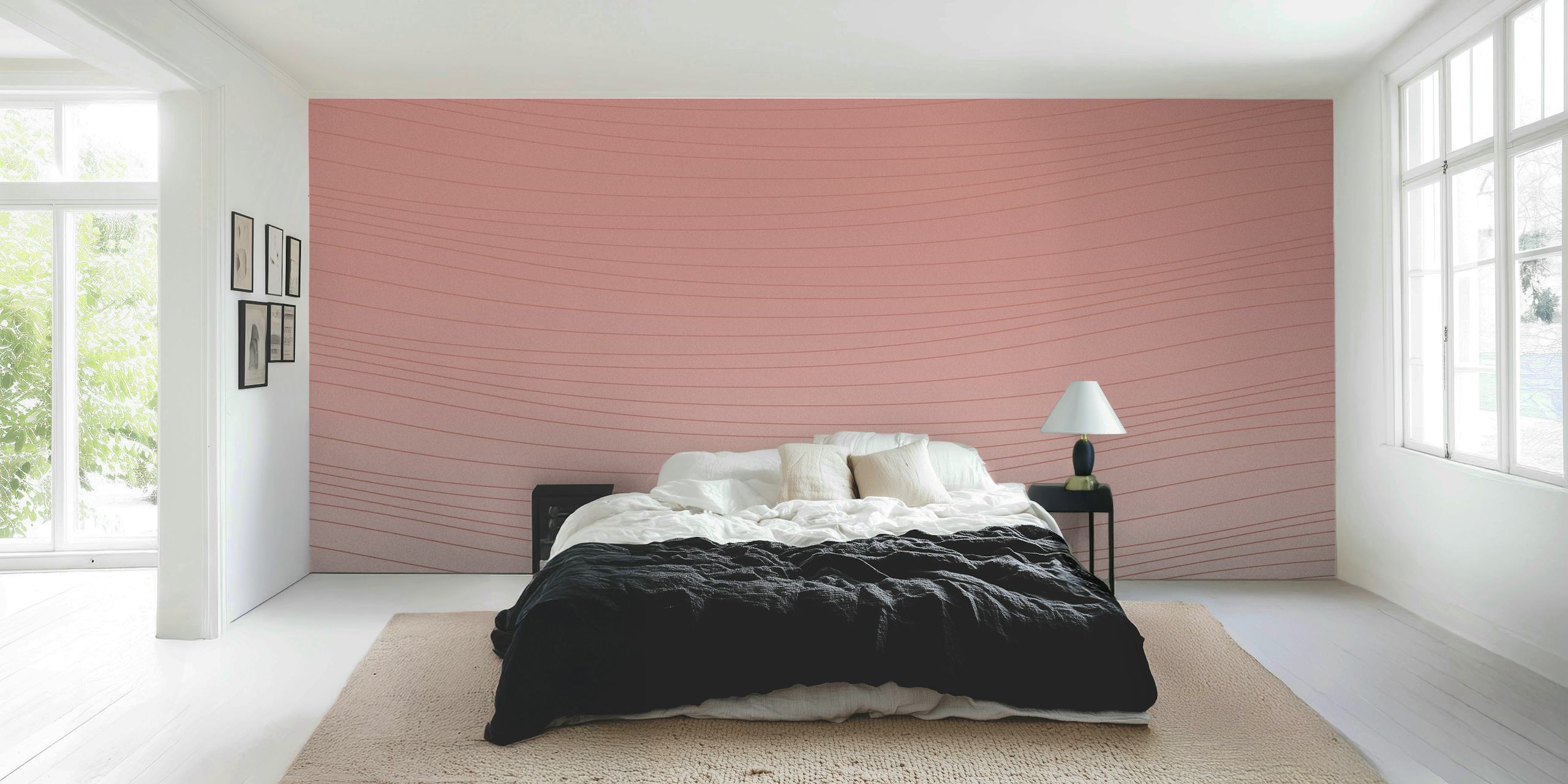 Carta Da Parati Mid Wave Red In Un Ambiente Interno