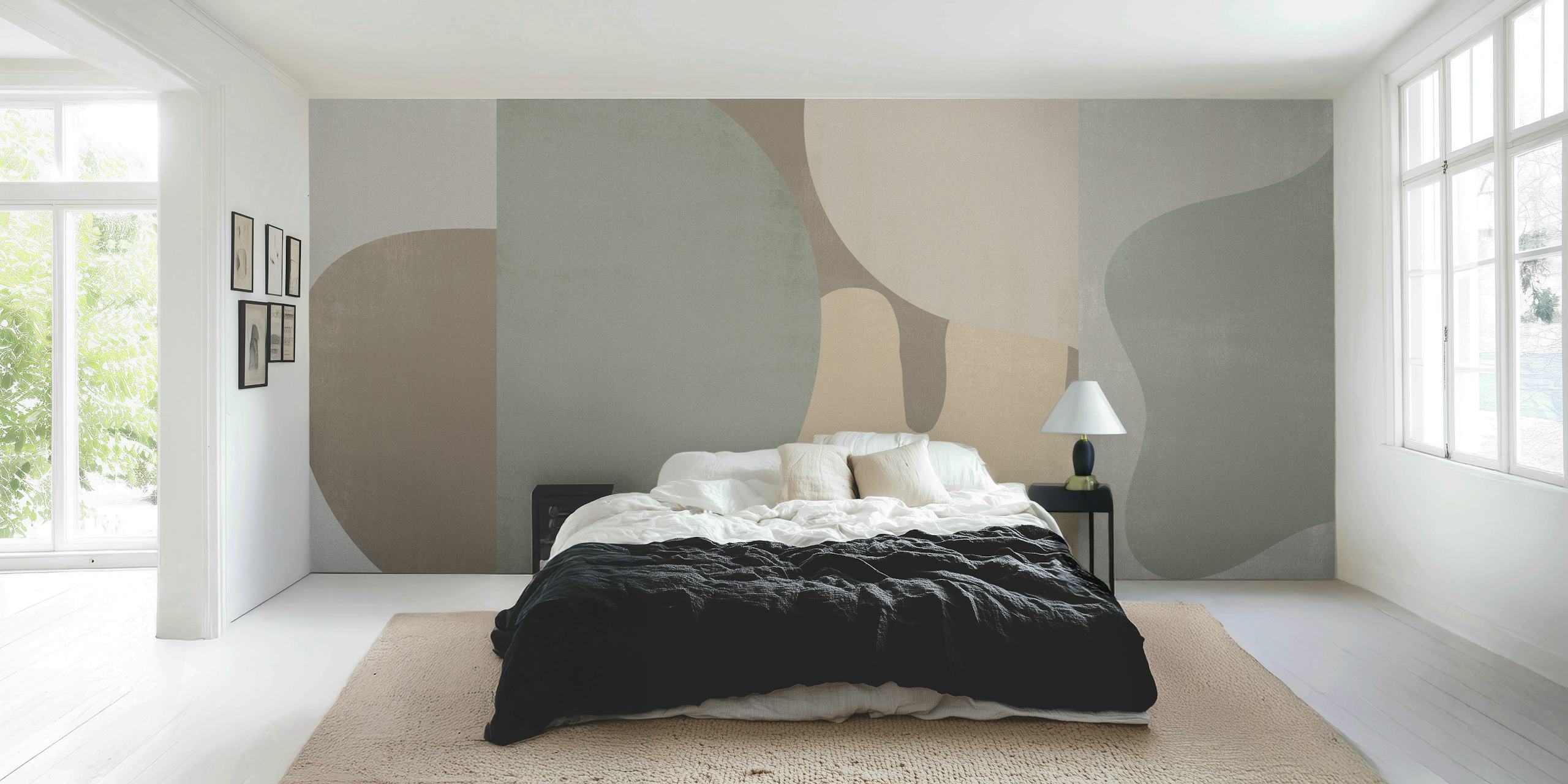 Tapeta Abstract Sand wyeksponowana w pokoju