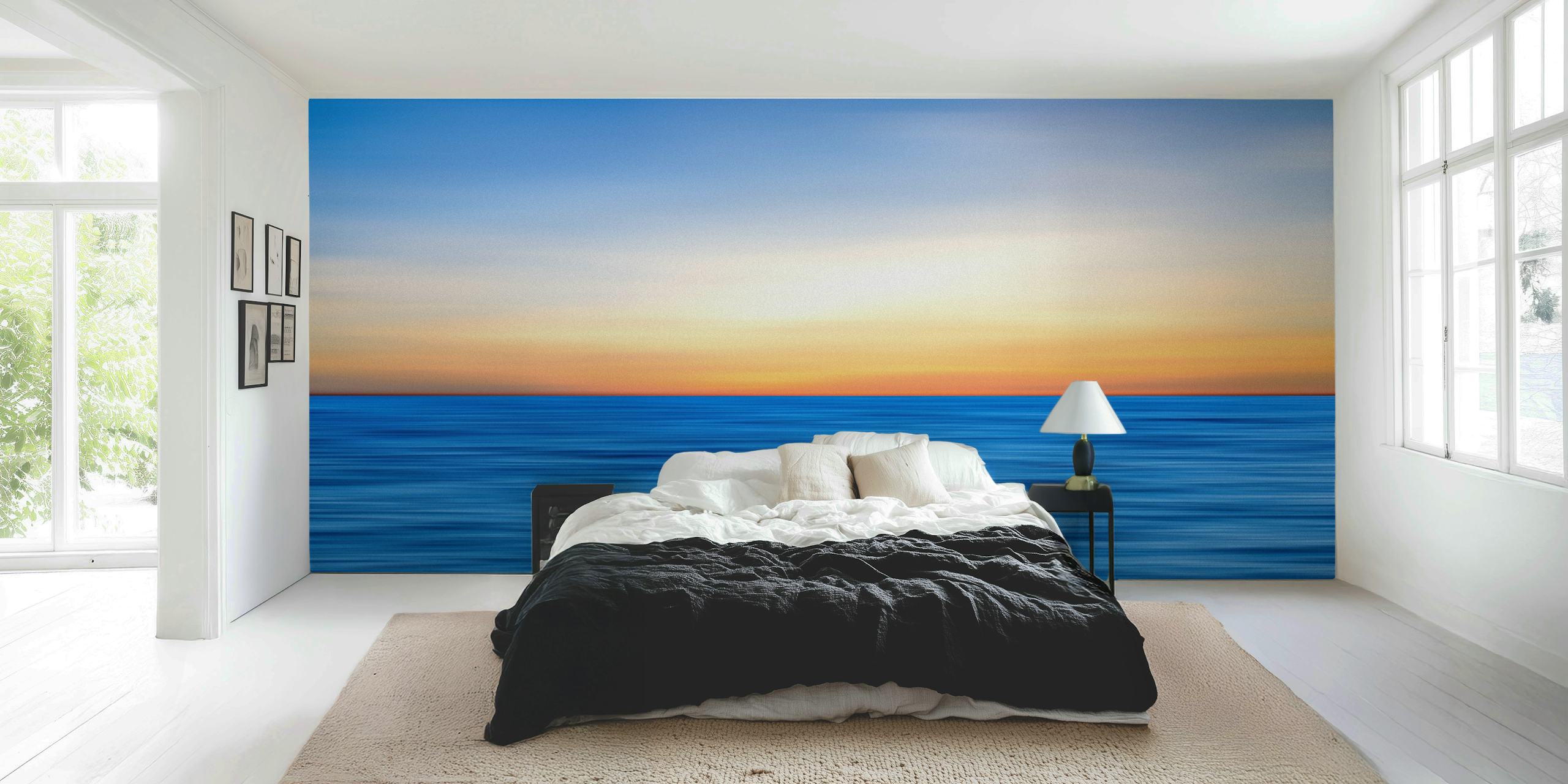 Sunset Summer 2 behang in een kamerinstelling