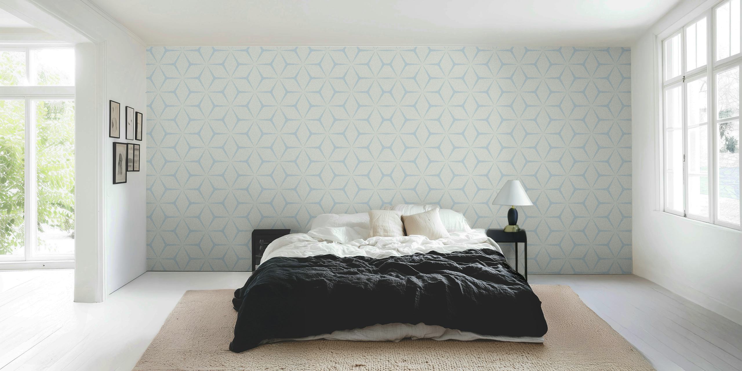 Mid Century Baby wallpaper design in a room