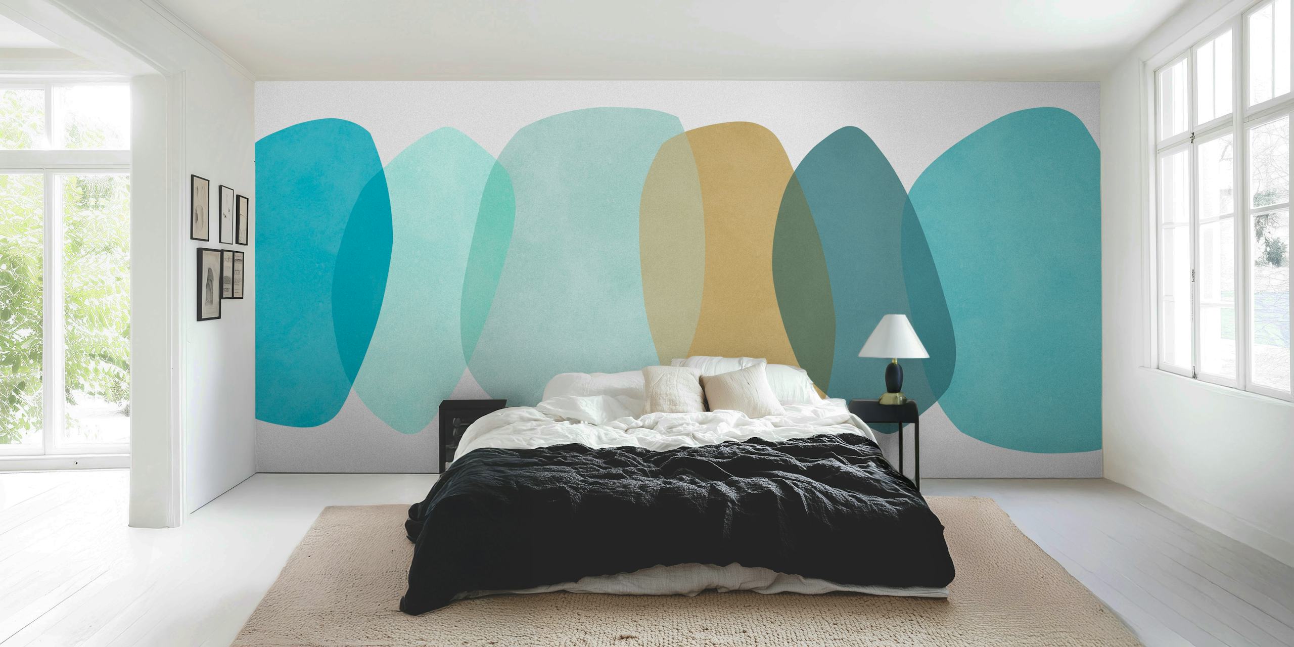 Design della carta da parati Modern abstract strokes