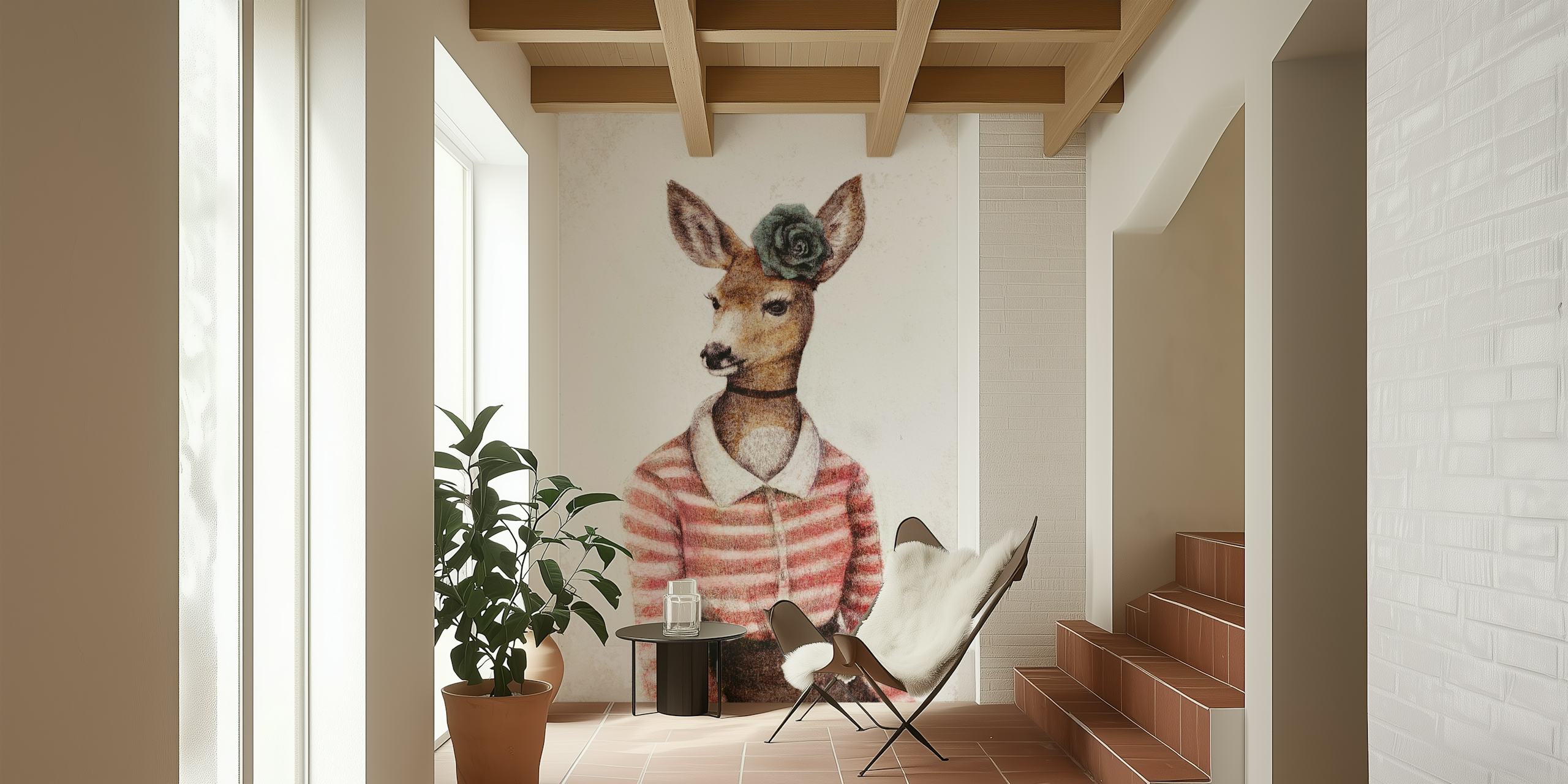 Wild Thing Tapetdesign in einem Raum