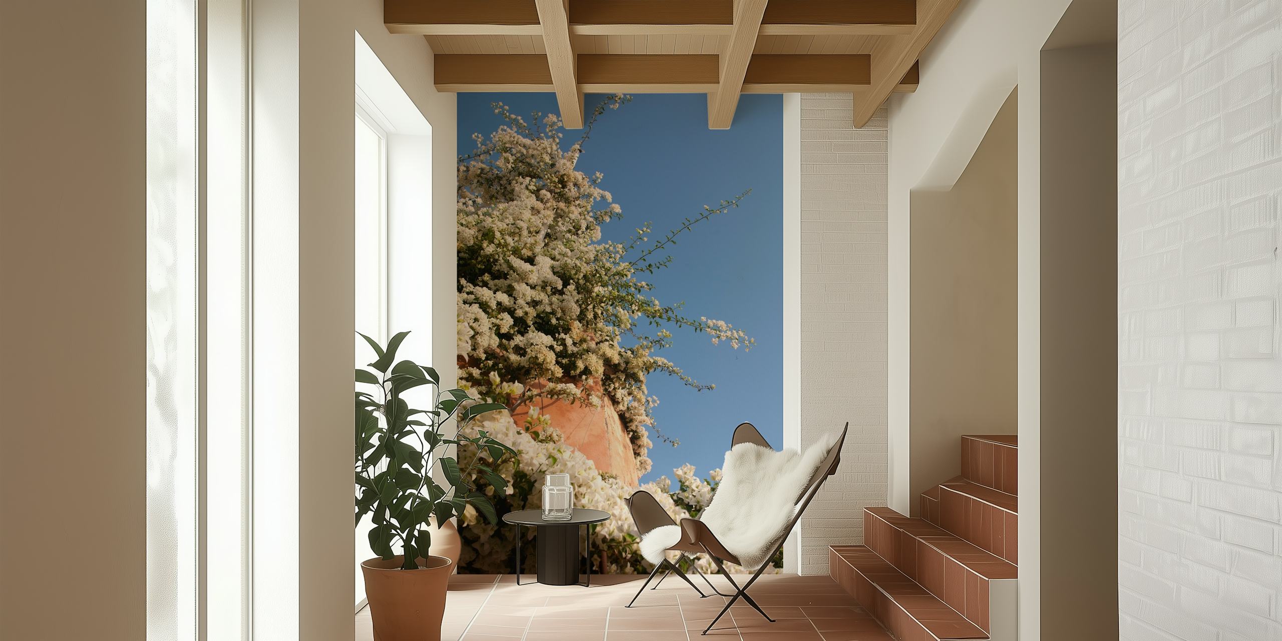 Santorini Oia Beauty Dream 2 ταπετσαρία σε ένα δωμάτιο