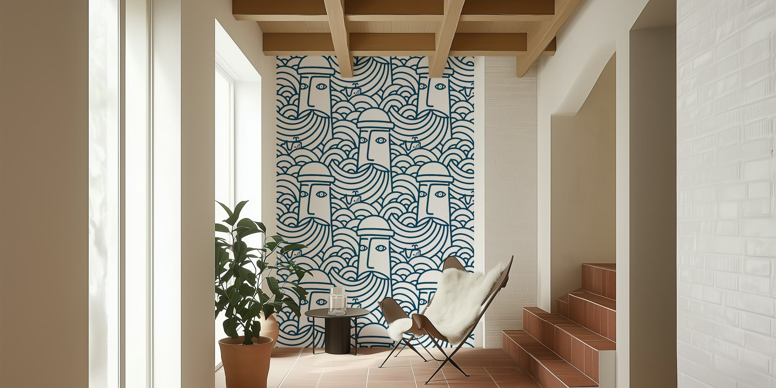 LighthousekeeperXL tapetdesign i ett rum