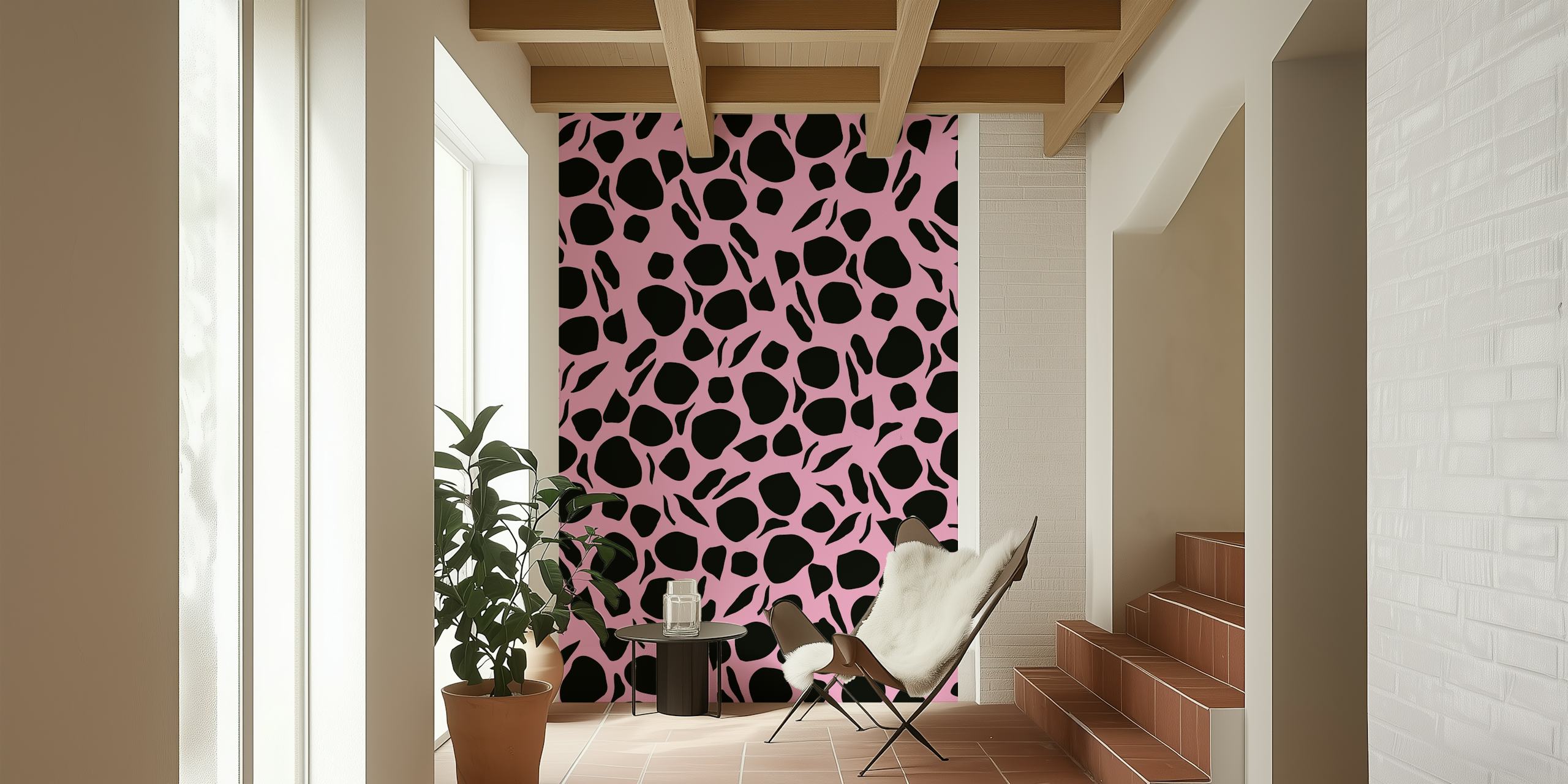 Animal Print Glam 6 wallpaper in a room