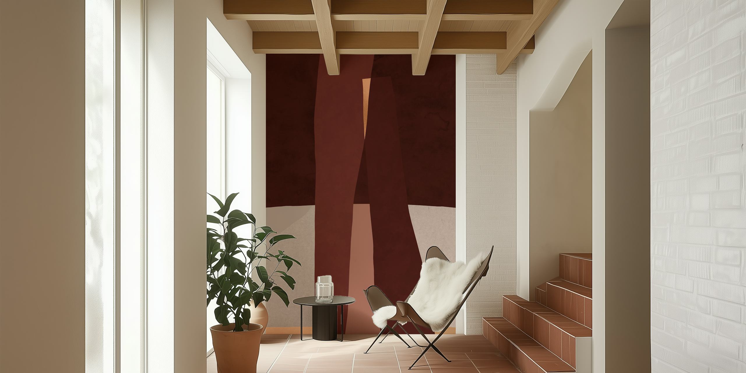 Architecture III wallpaper design in a room