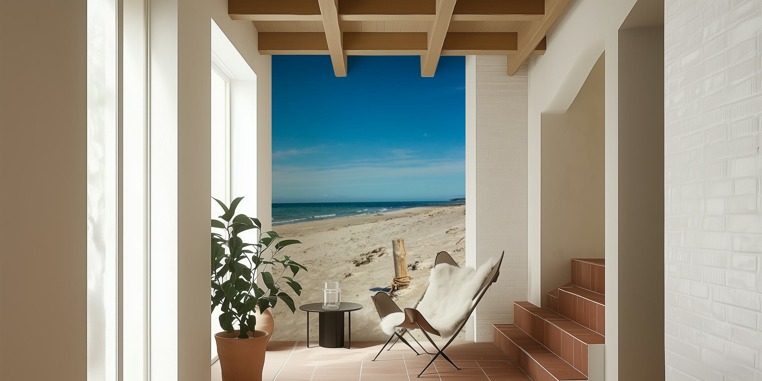 papier peint Baltic Sea At The Beach dans une chambre