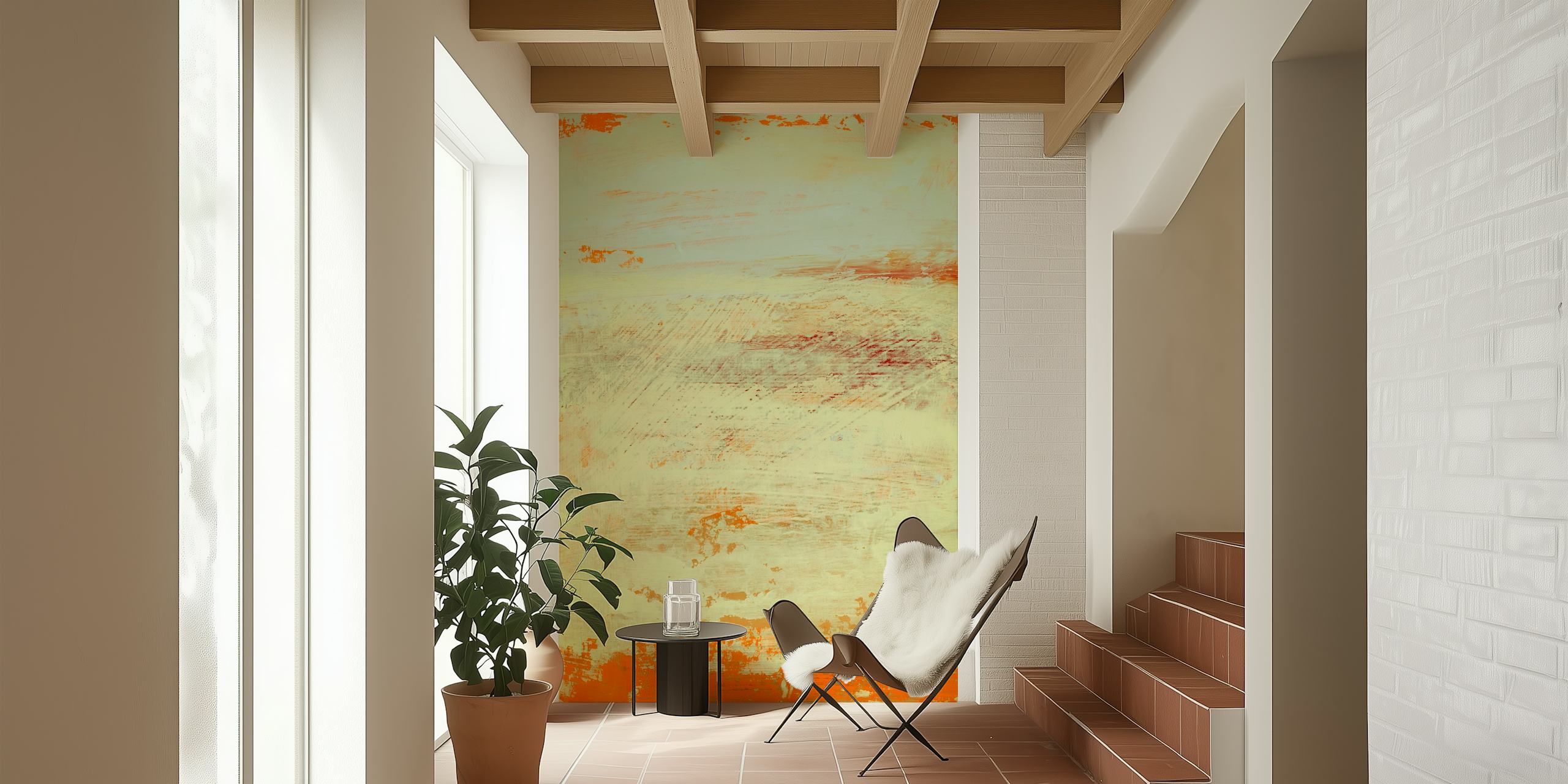 Papier peint Horizon dans des tons chauds