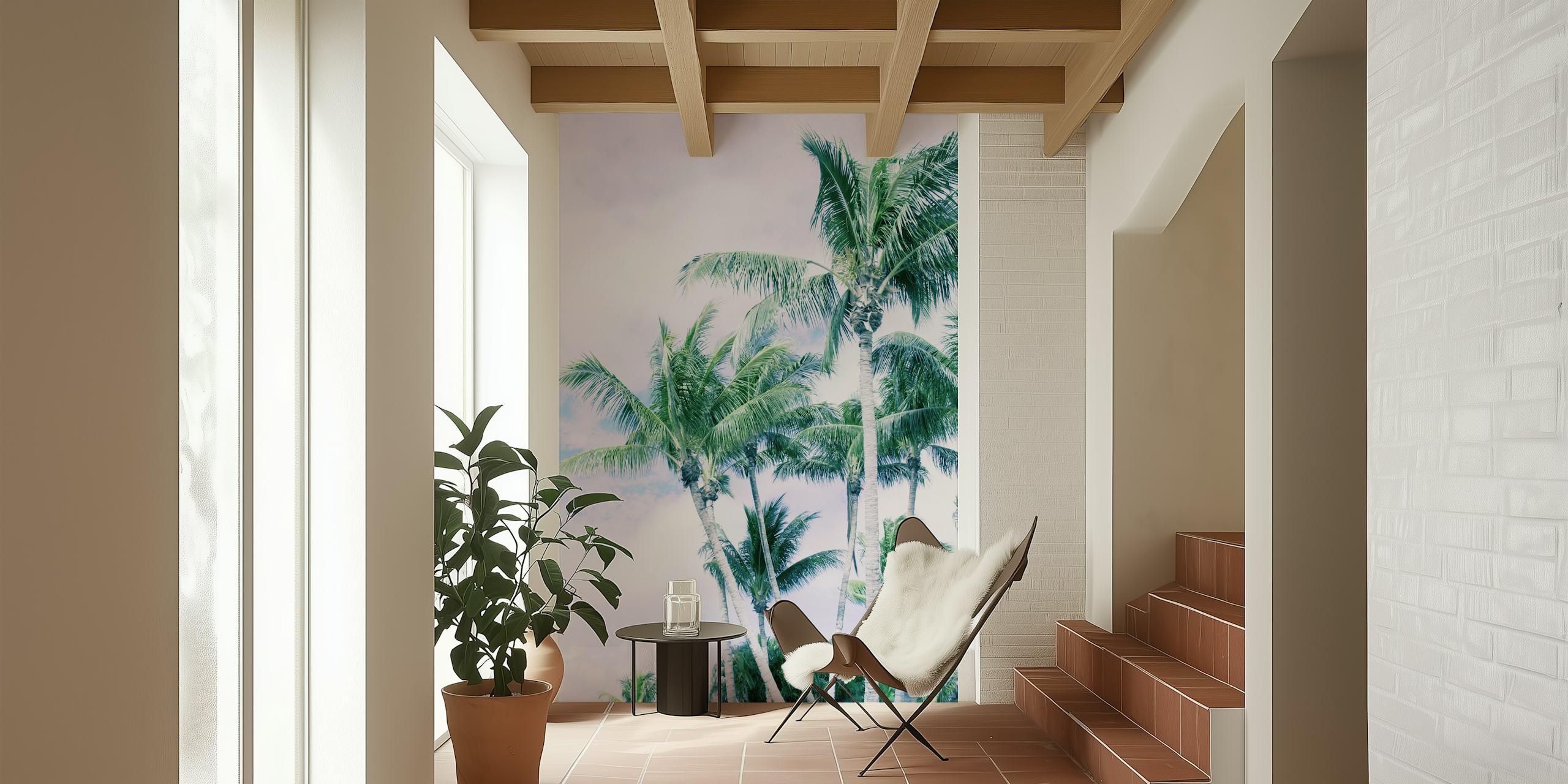Palm Trees Finesse 3 tapet i ett rum