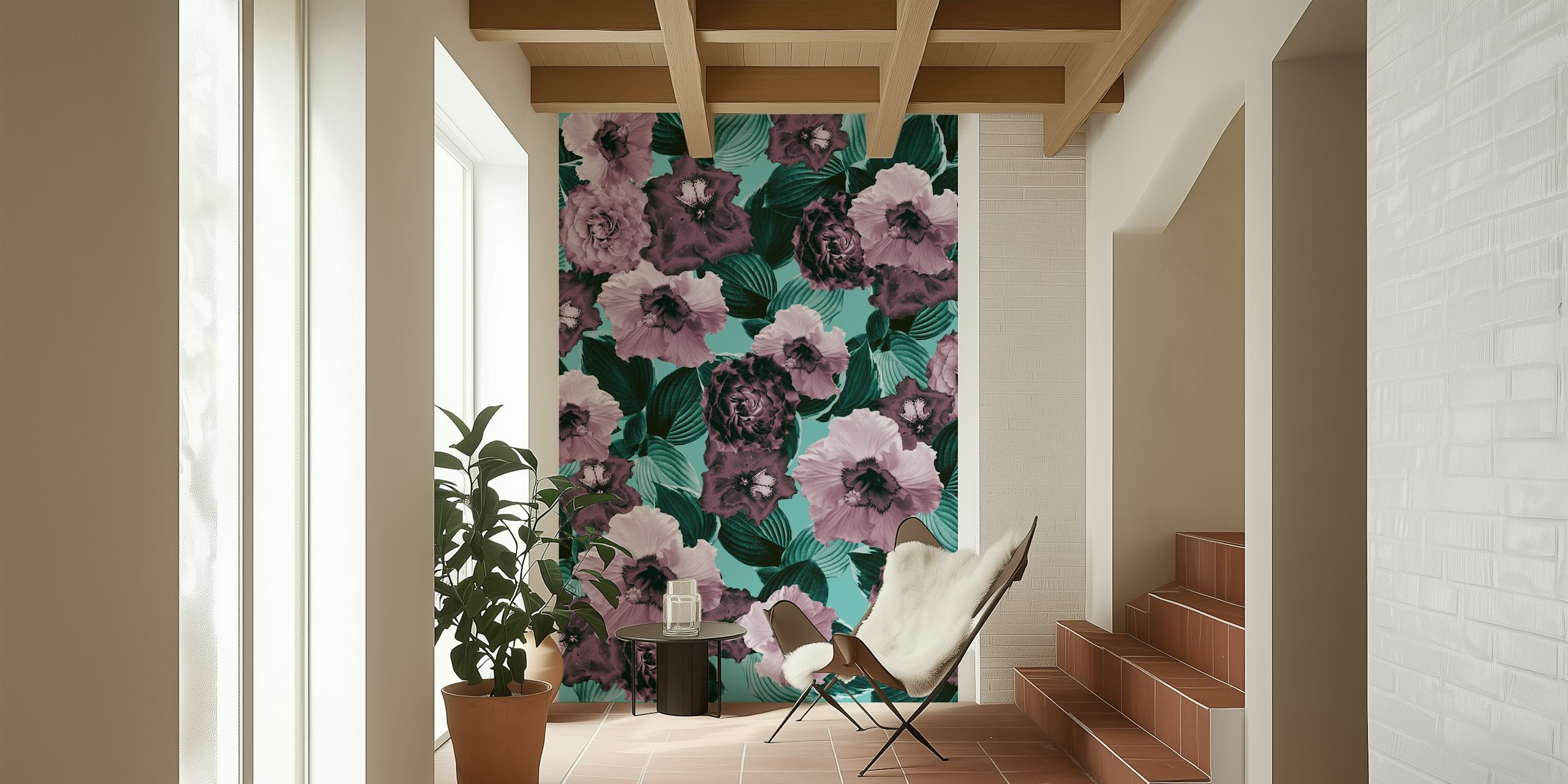 Mauve Floral Garden Glamor 1 i et rom