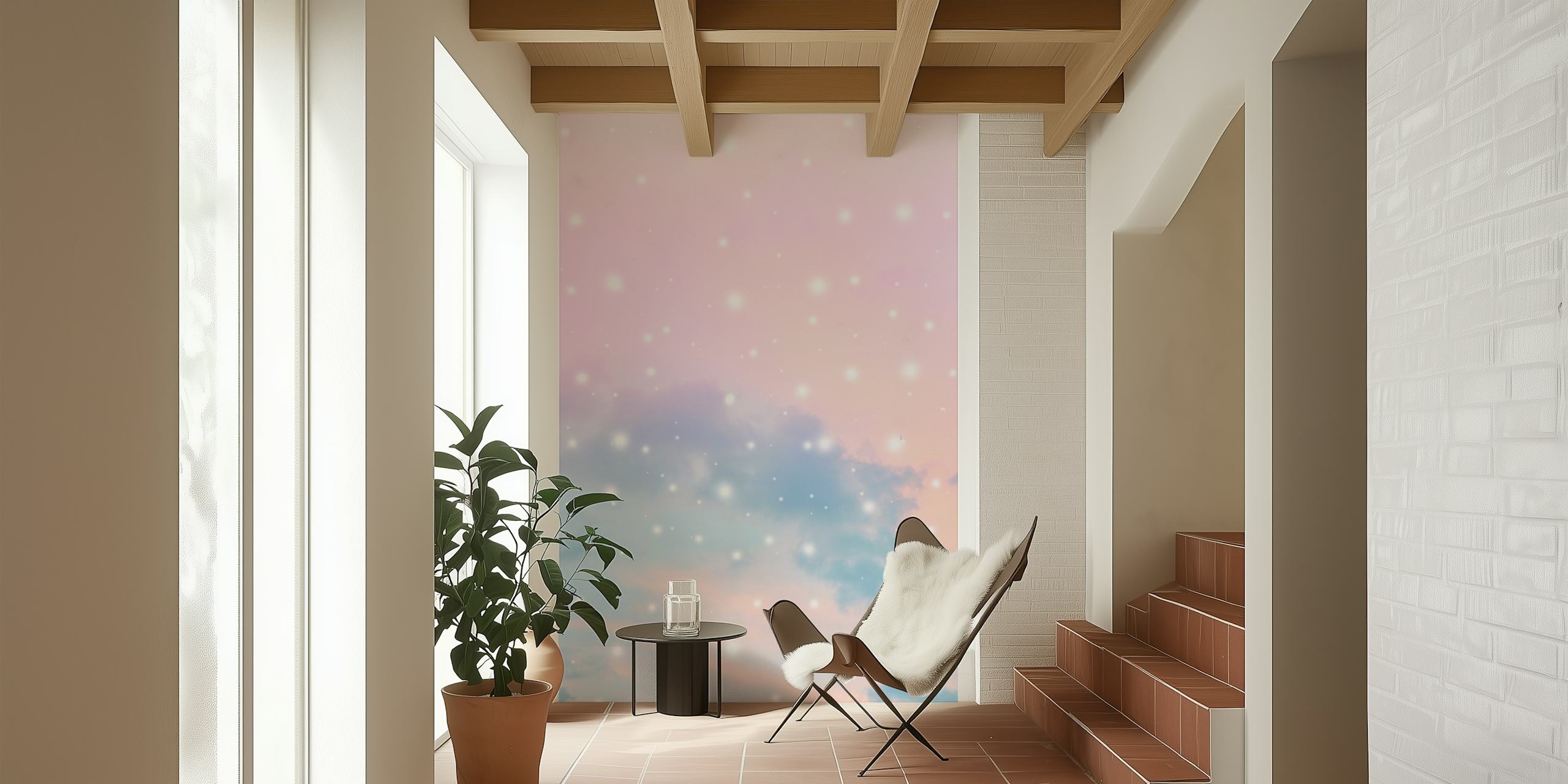 Pastel Cosmos Dream 1 wallpaper in a room