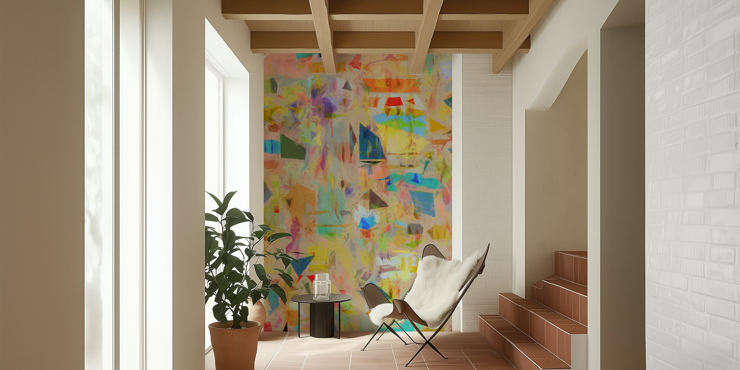 Vibrant Theater 3 wallpaper in a room