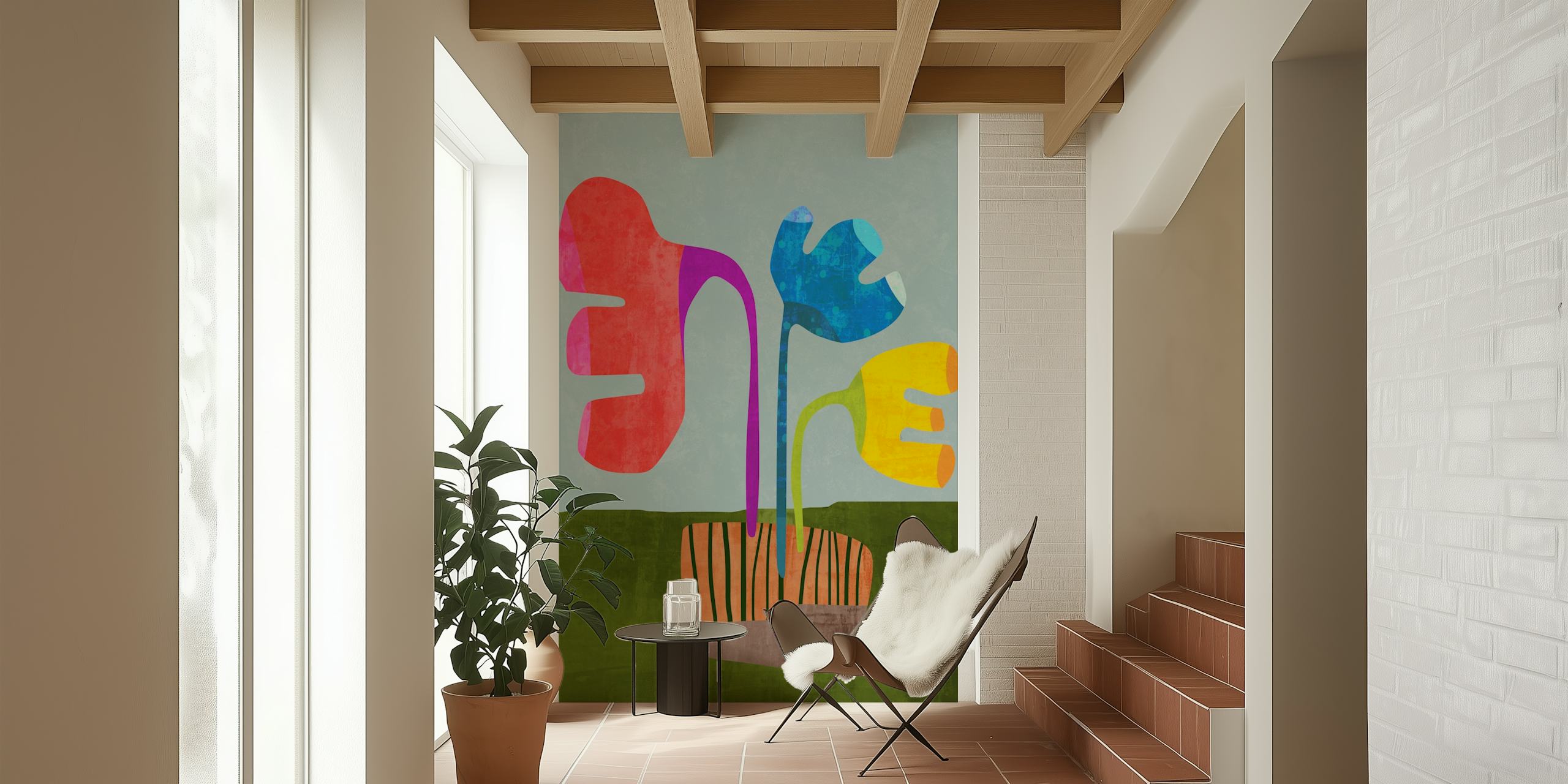 barevný design tapet