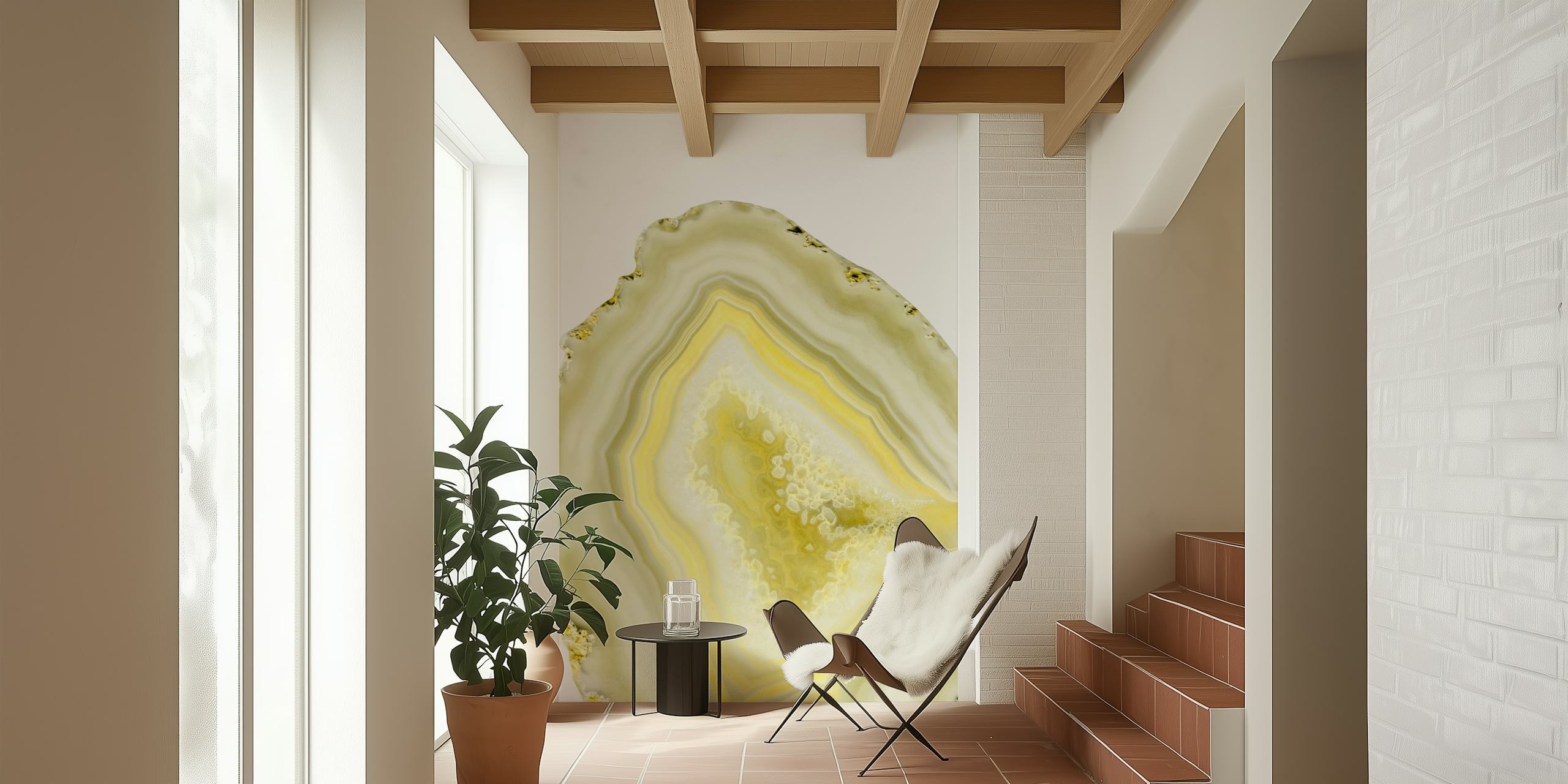 Carta da parati Lemon Twist Agate Dream in una stanza