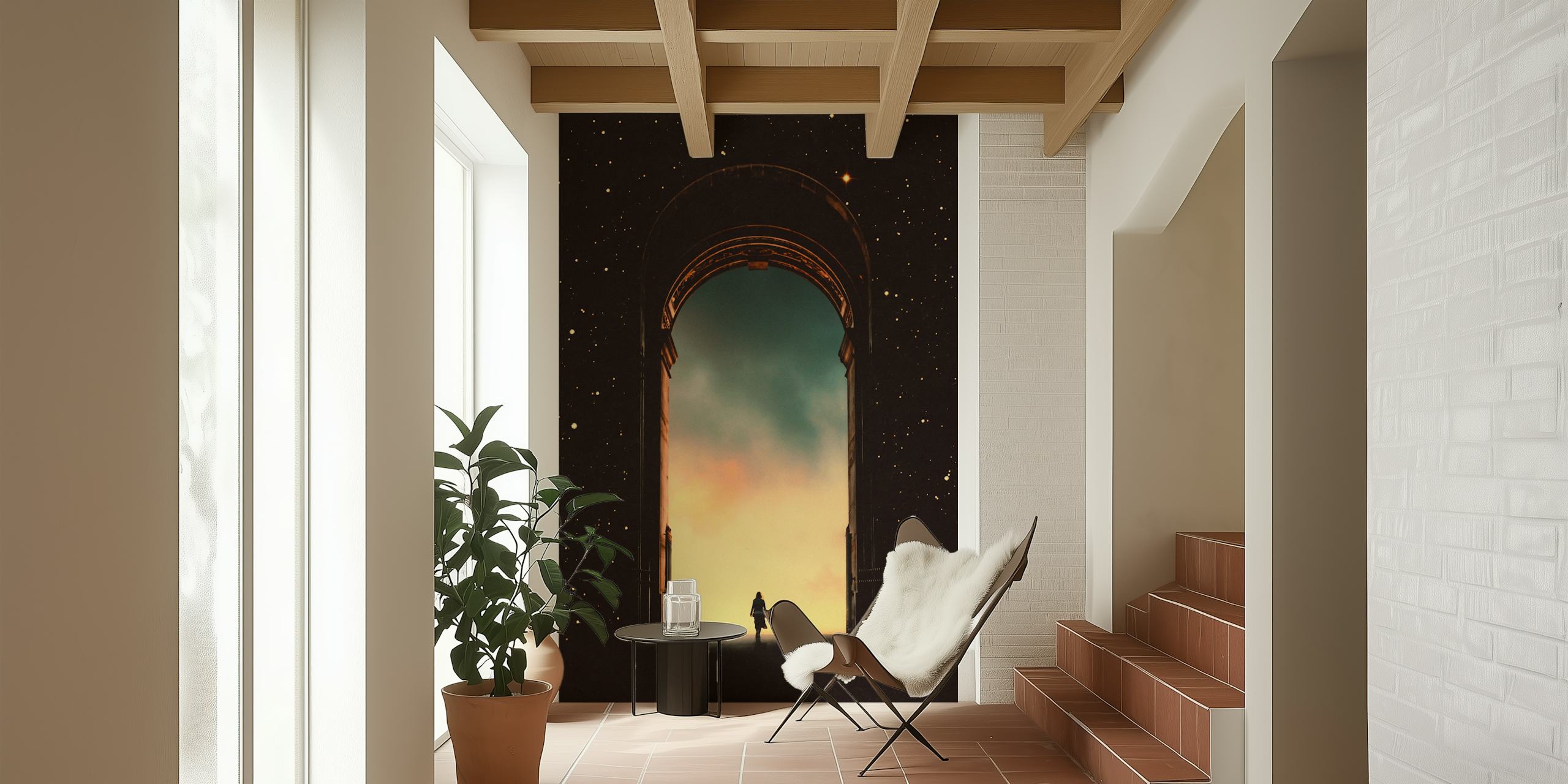 Papier peint Dreamy Portal dans une pièce élégante