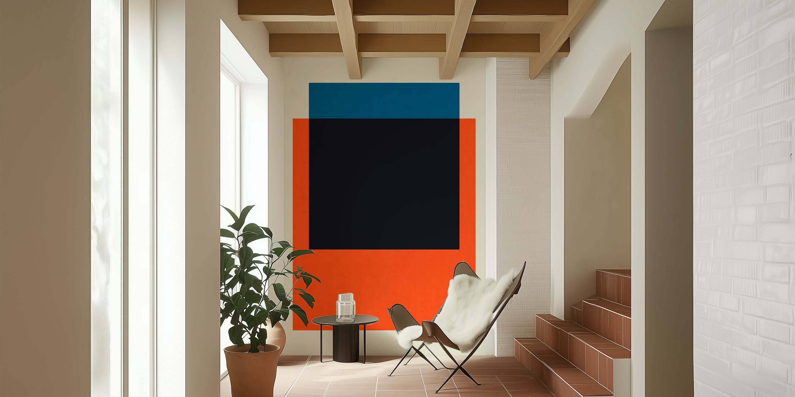 Contemporary tapetdesign i et rom