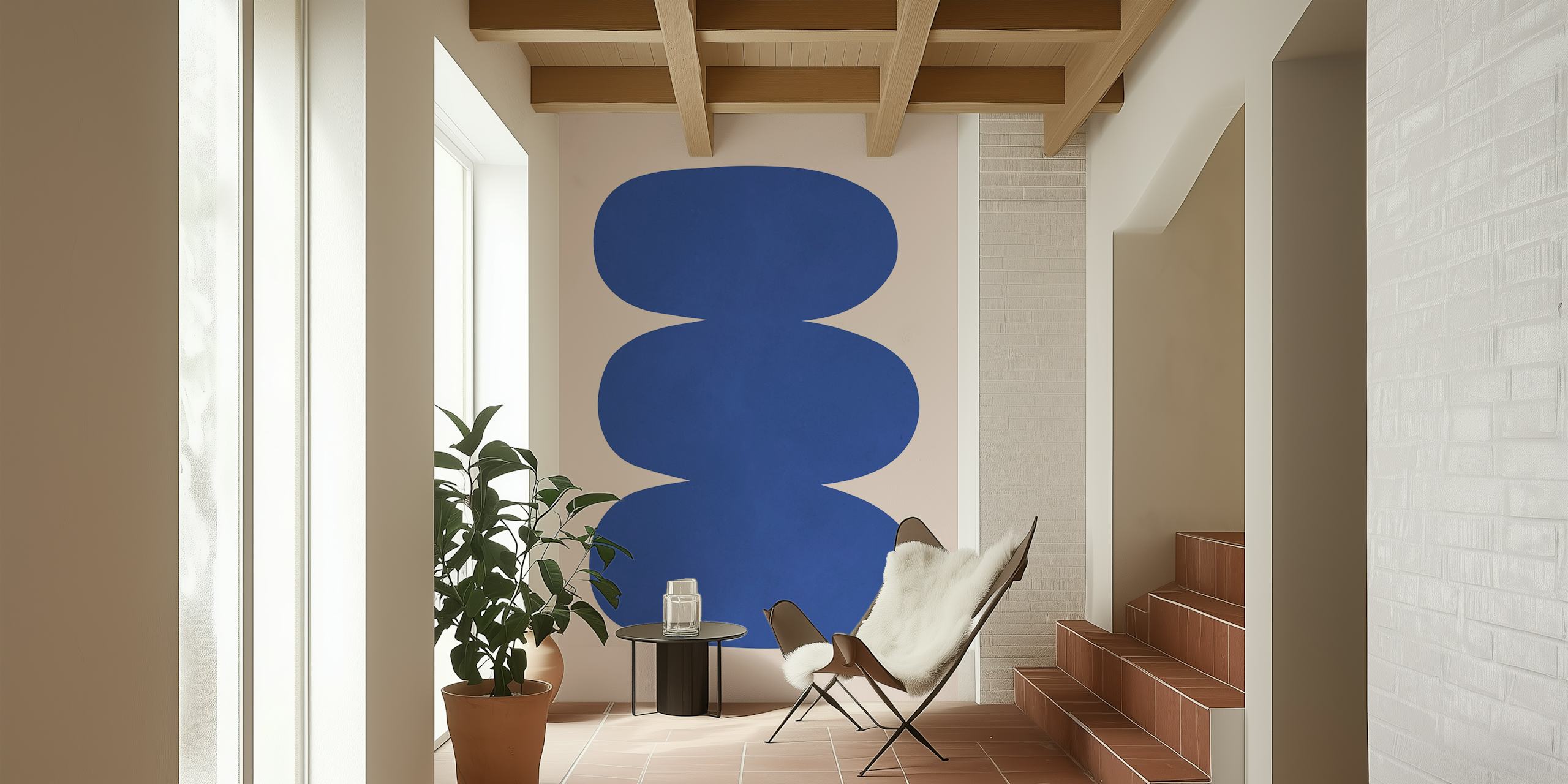 Tribal shapes 30 tapeta prikazana u sobi