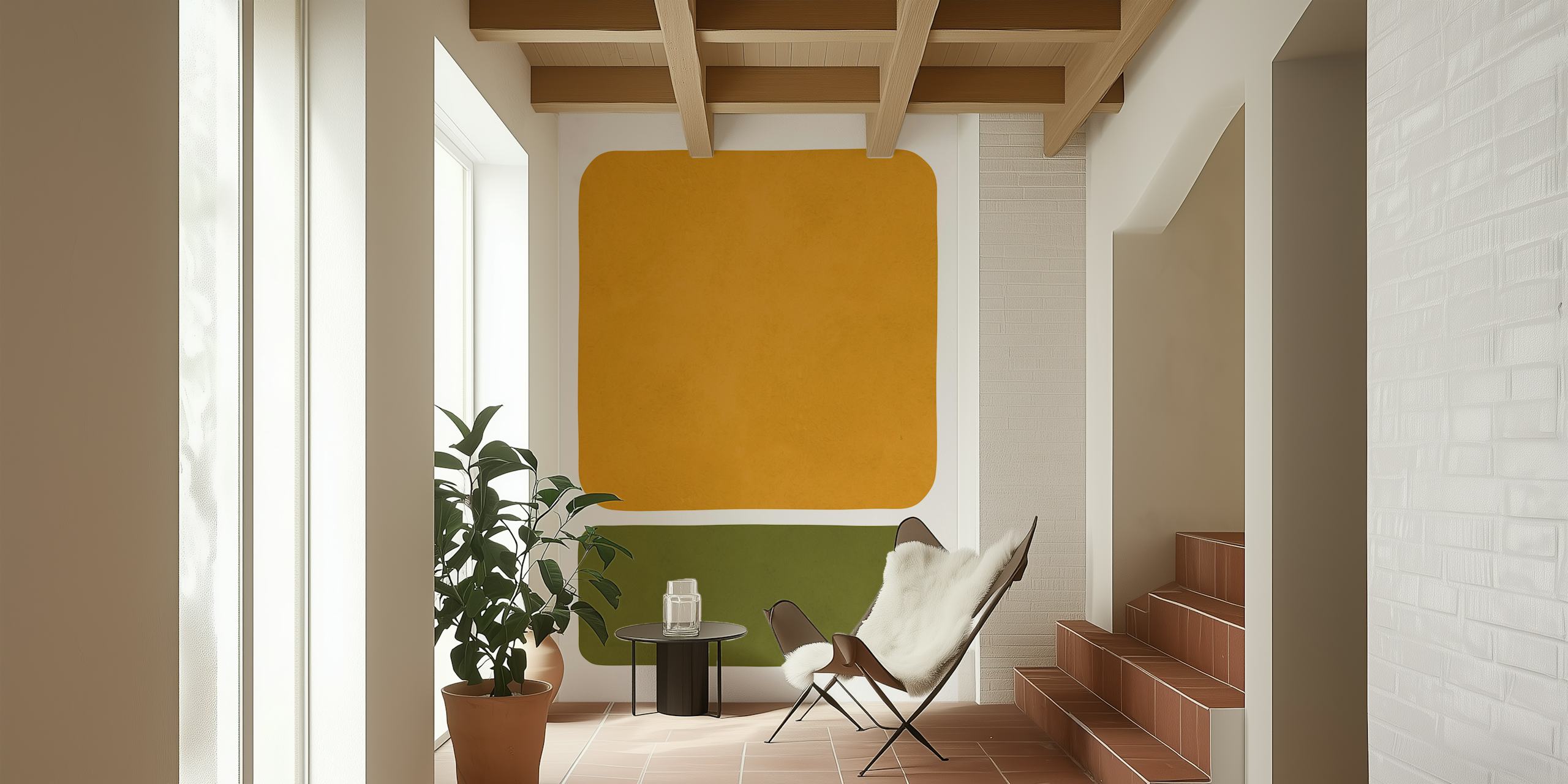 Boho minimalism 20 ταπετσαρία σε ρύθμιση δωματίου