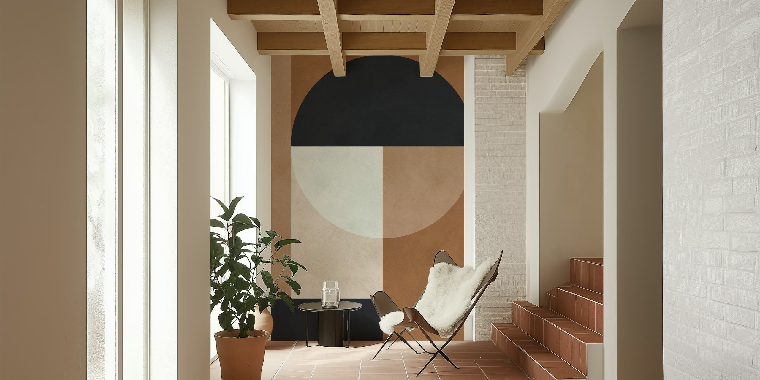 Modern art med geometriska cirklar