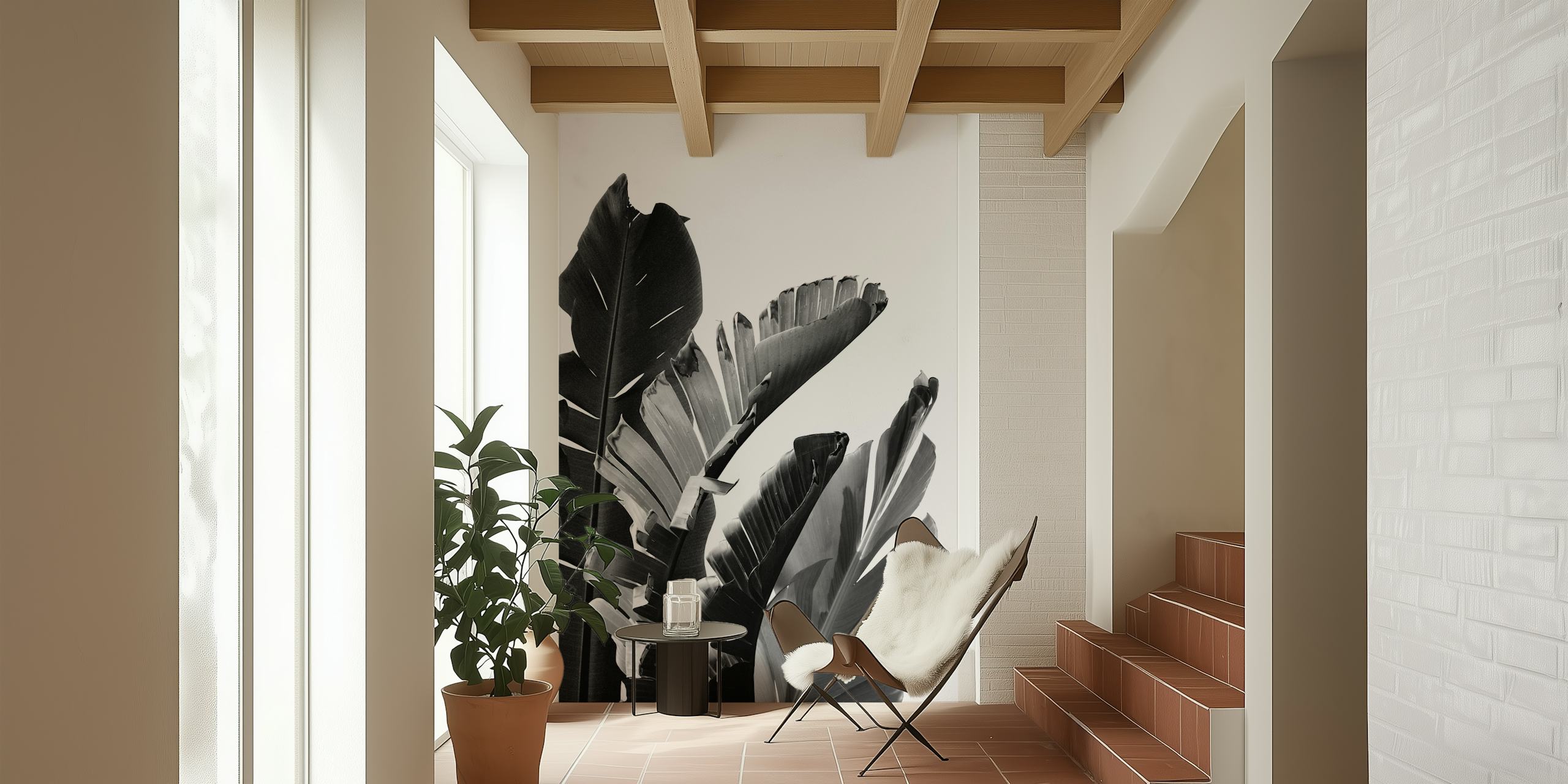Carta da parati Banana Leaves Finesse 2 in una stanza