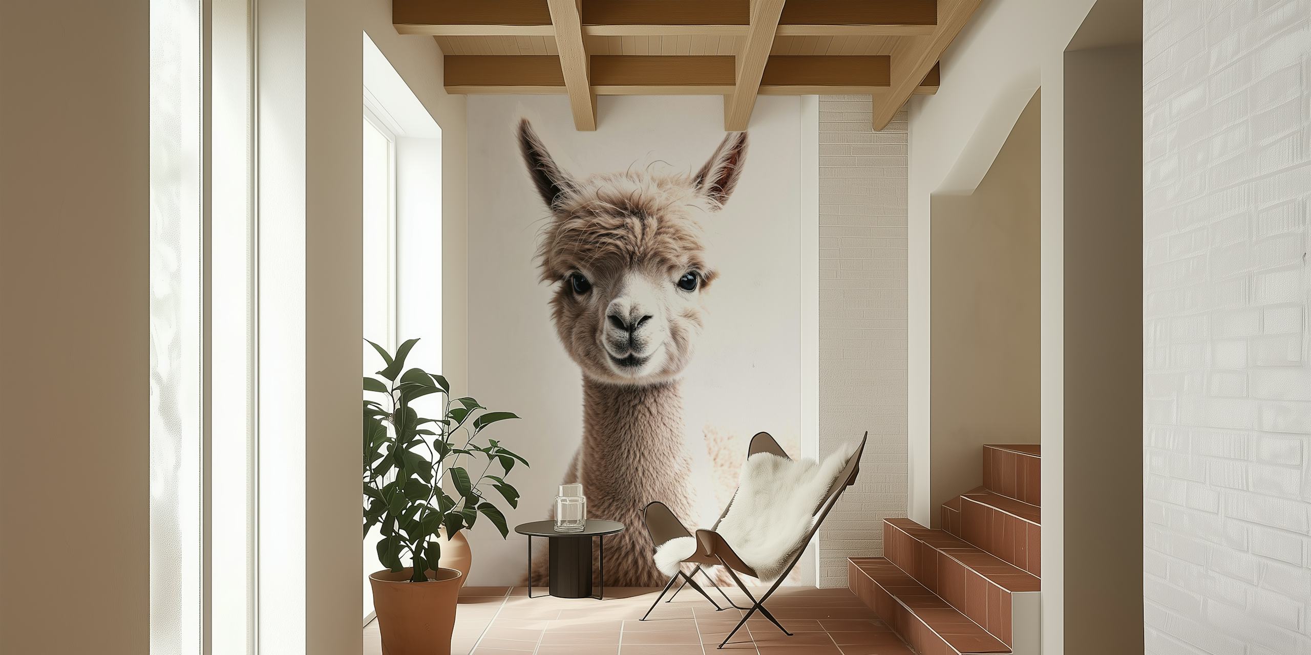 Alpaca Baby Fluffness tapetdesign