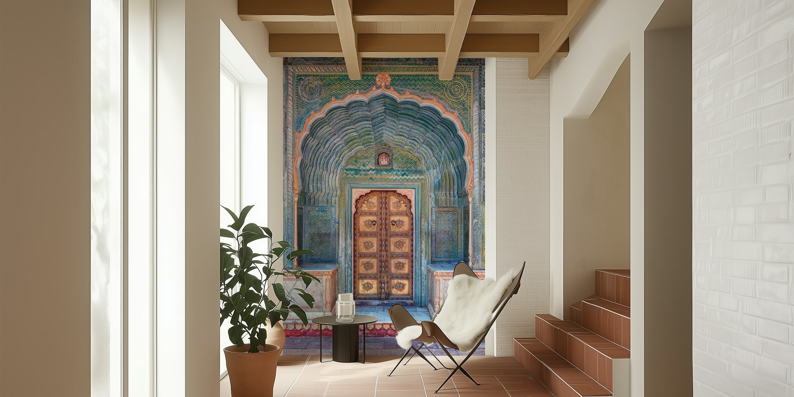 Arhitektonska tapeta City Palace u sobi