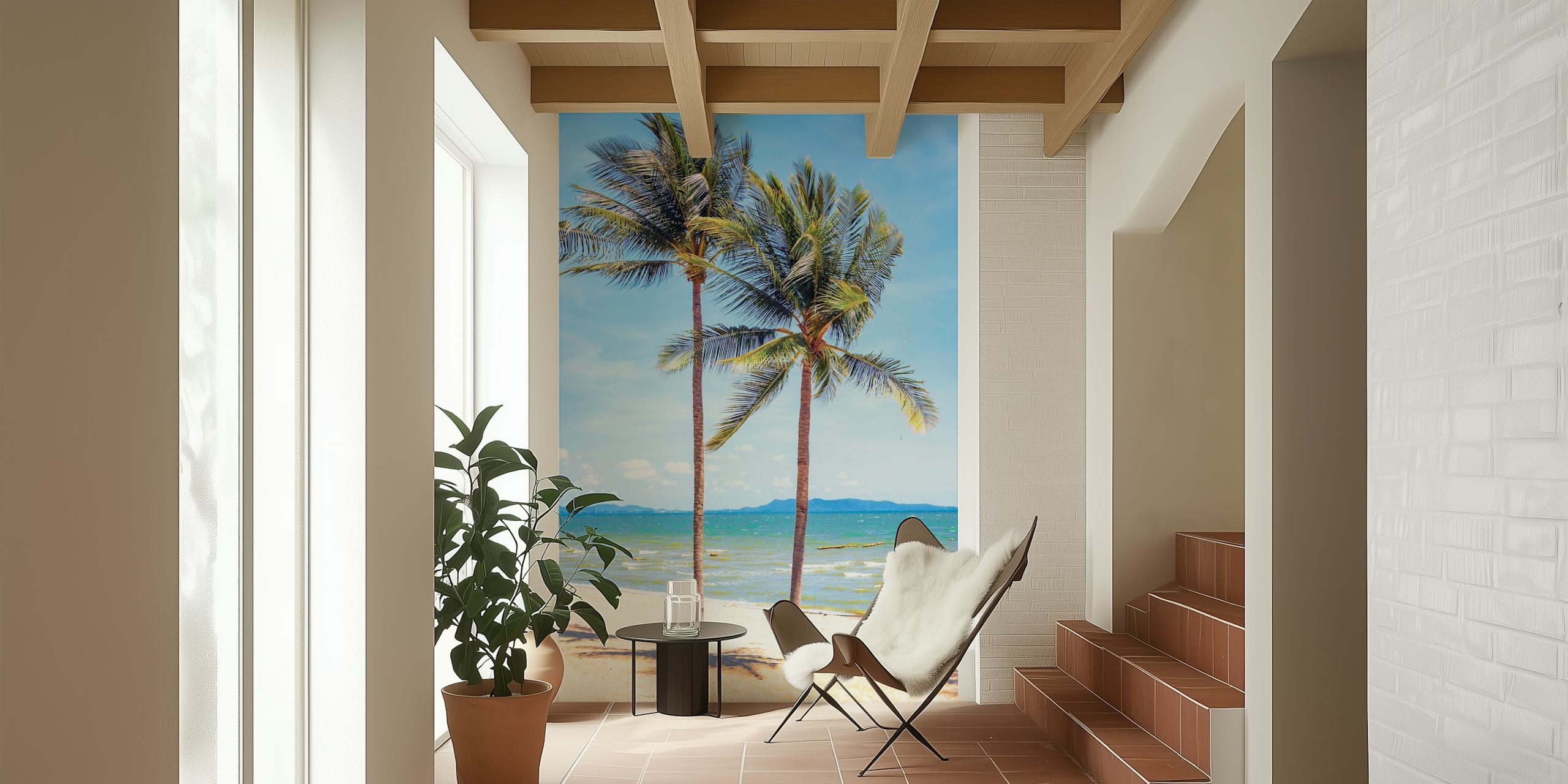 Pozadin Sunny Palms Haven u sobi