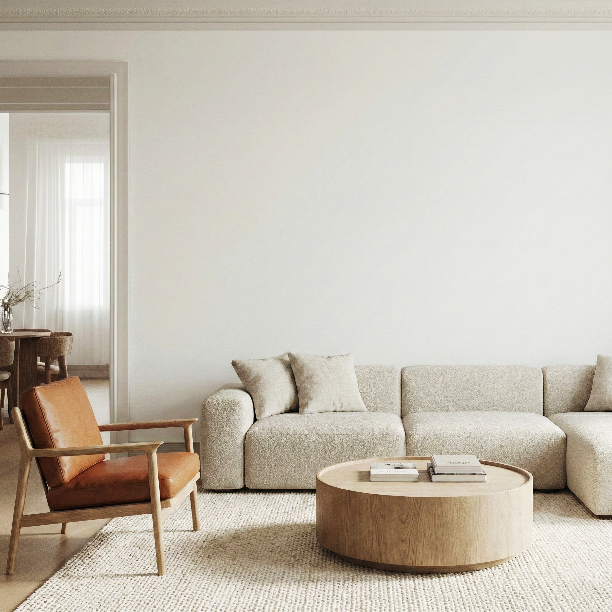 Warm Neutral Tartan Grid