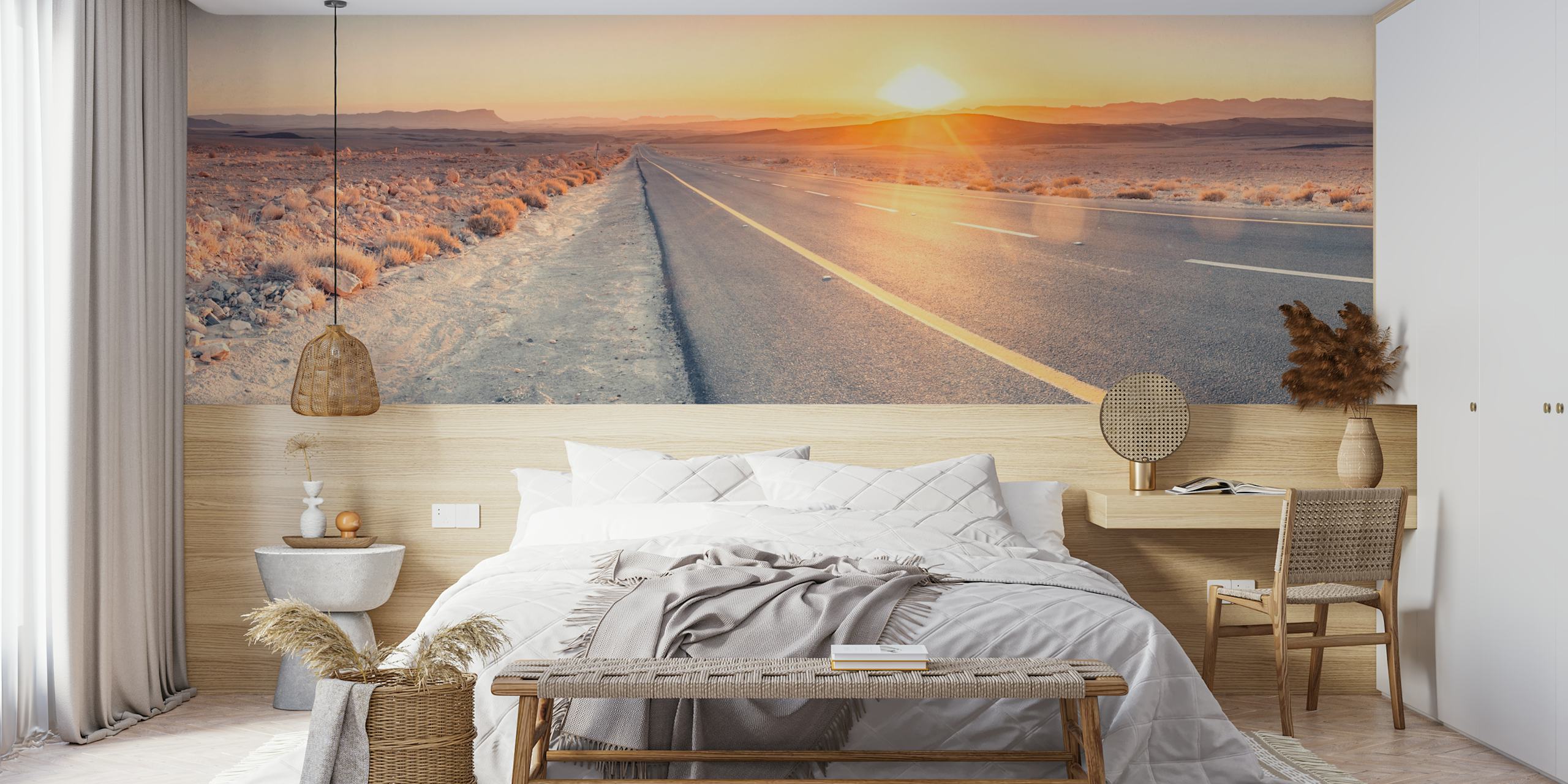 Desert Dawn Drive wallpaper in a room