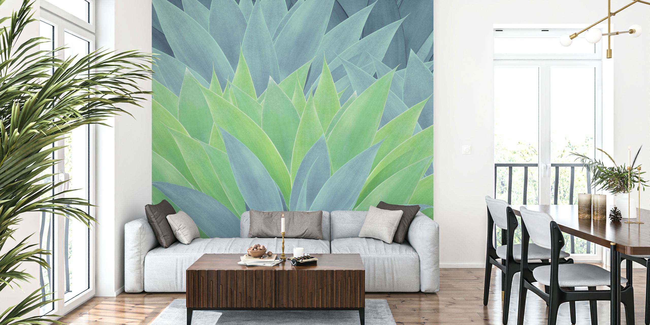 Agave Ocean Dream 1 wallpaper in a room