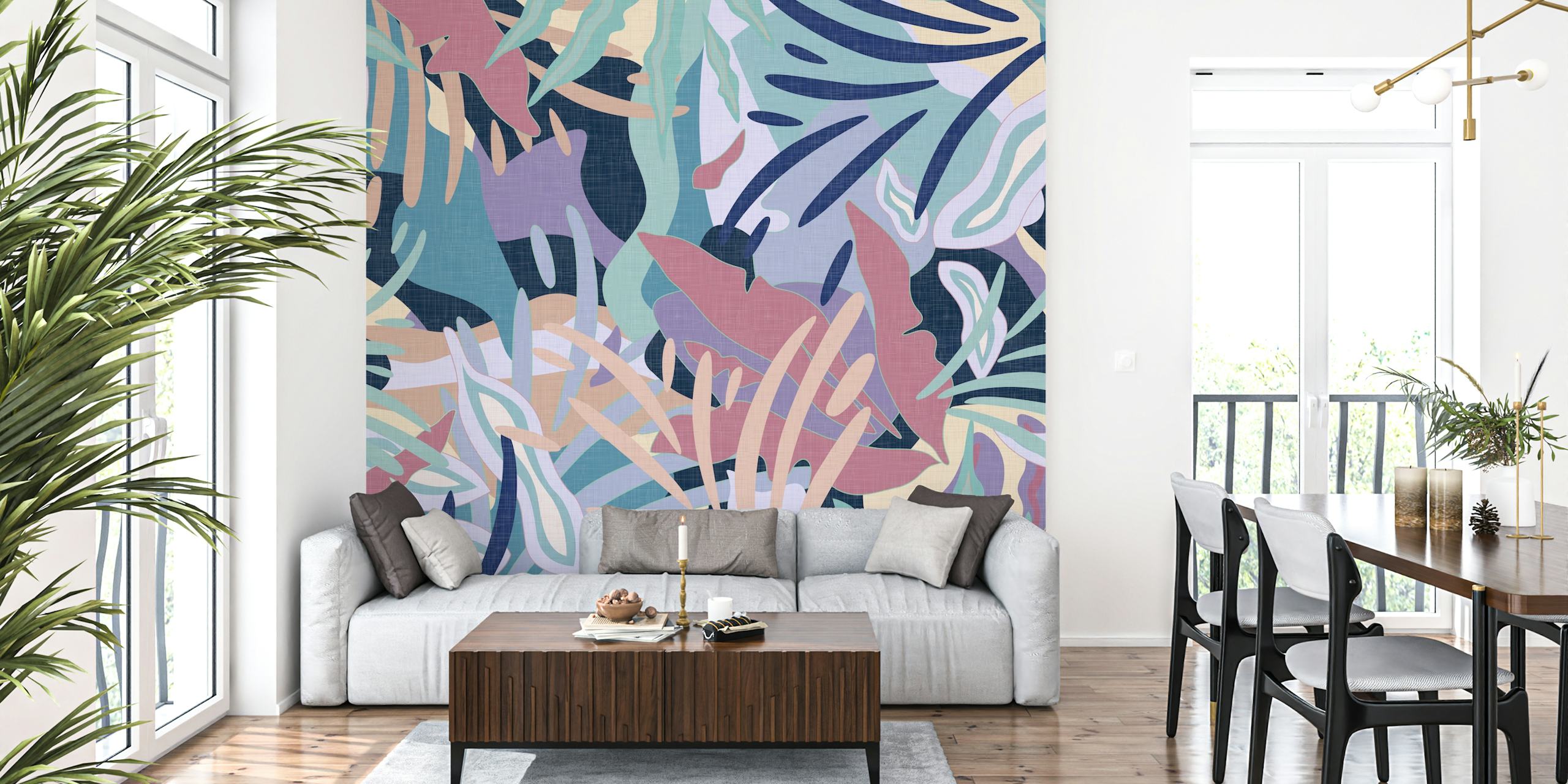 Exotic Tropical Jungle wallpaper dans une pièce