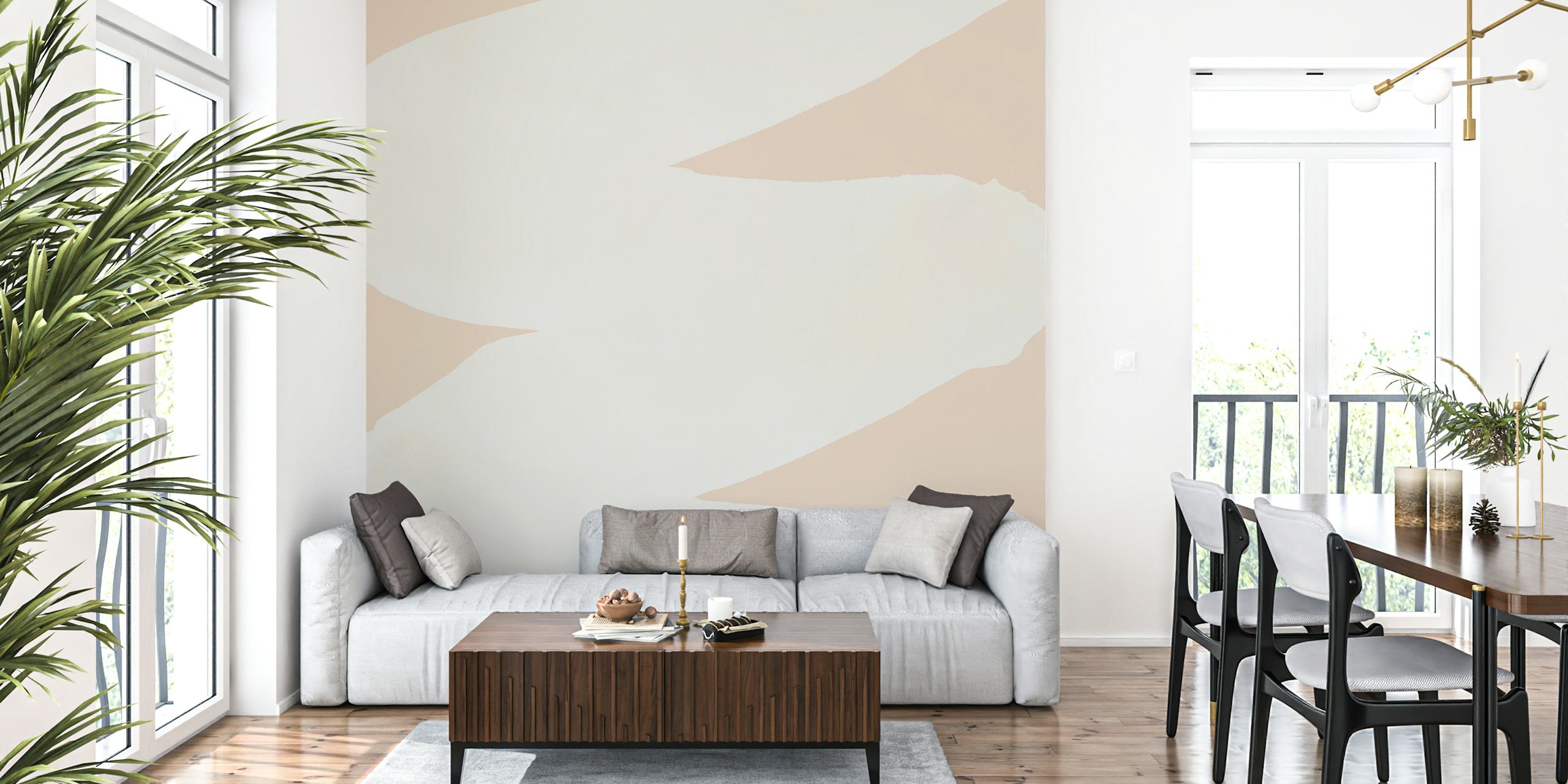 Papel de parede Minimal Space 42 em um quarto elegante