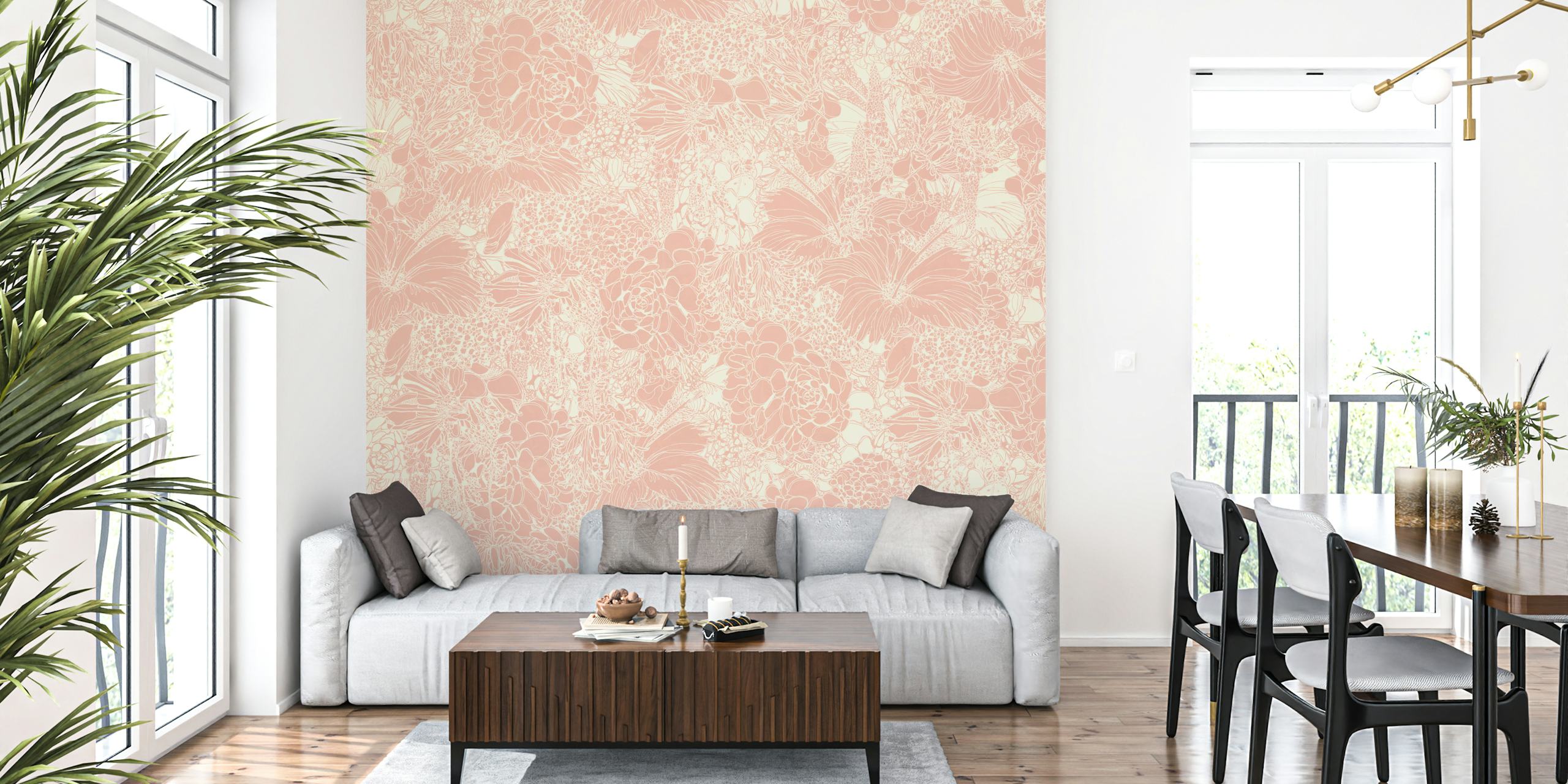 Tapeta Delicate Blossom Vibe v pokoji