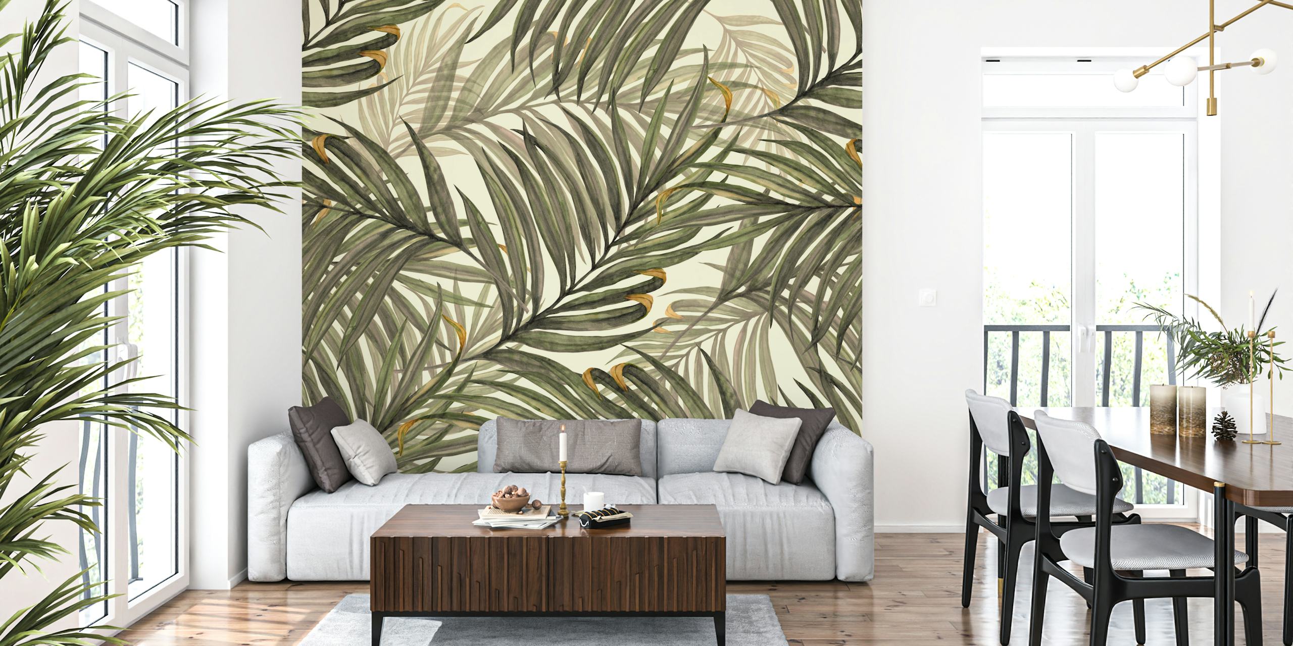 Palm Leaves02 Jumbo tapeta u sobi