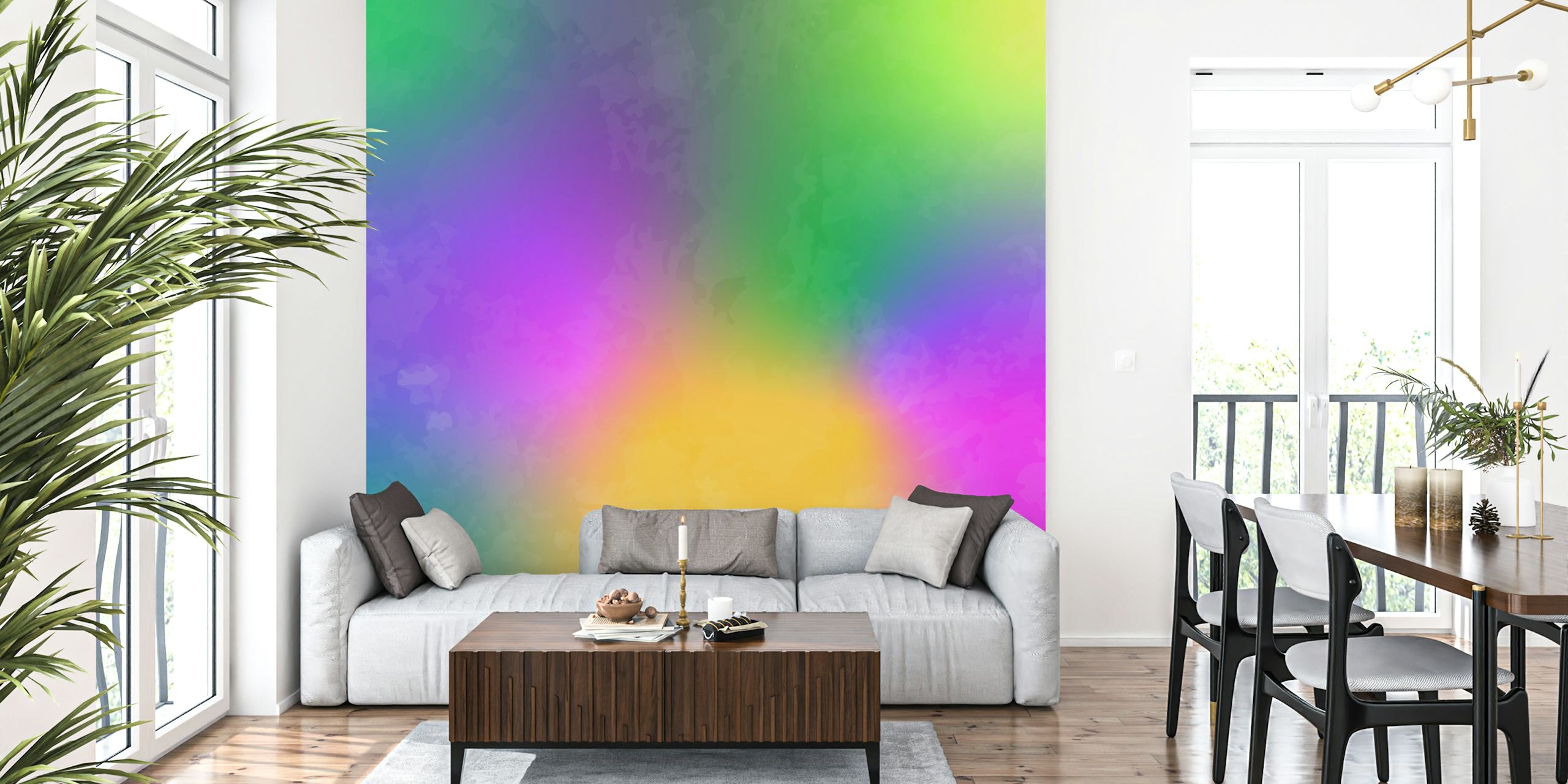 Vivid Color Symphony carta da parati in una stanza