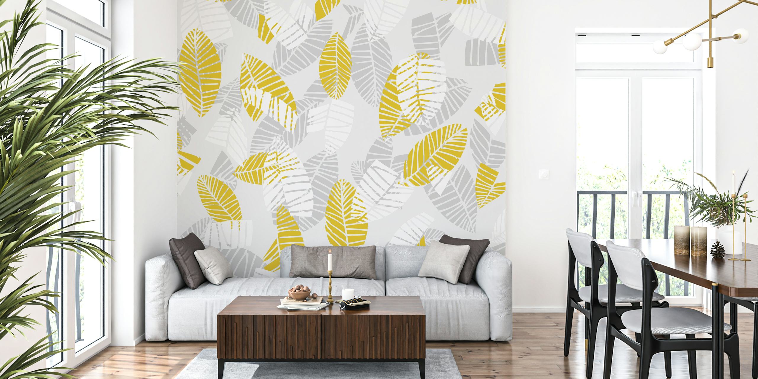 Beech wallpaper featuring colorful leaf patterns