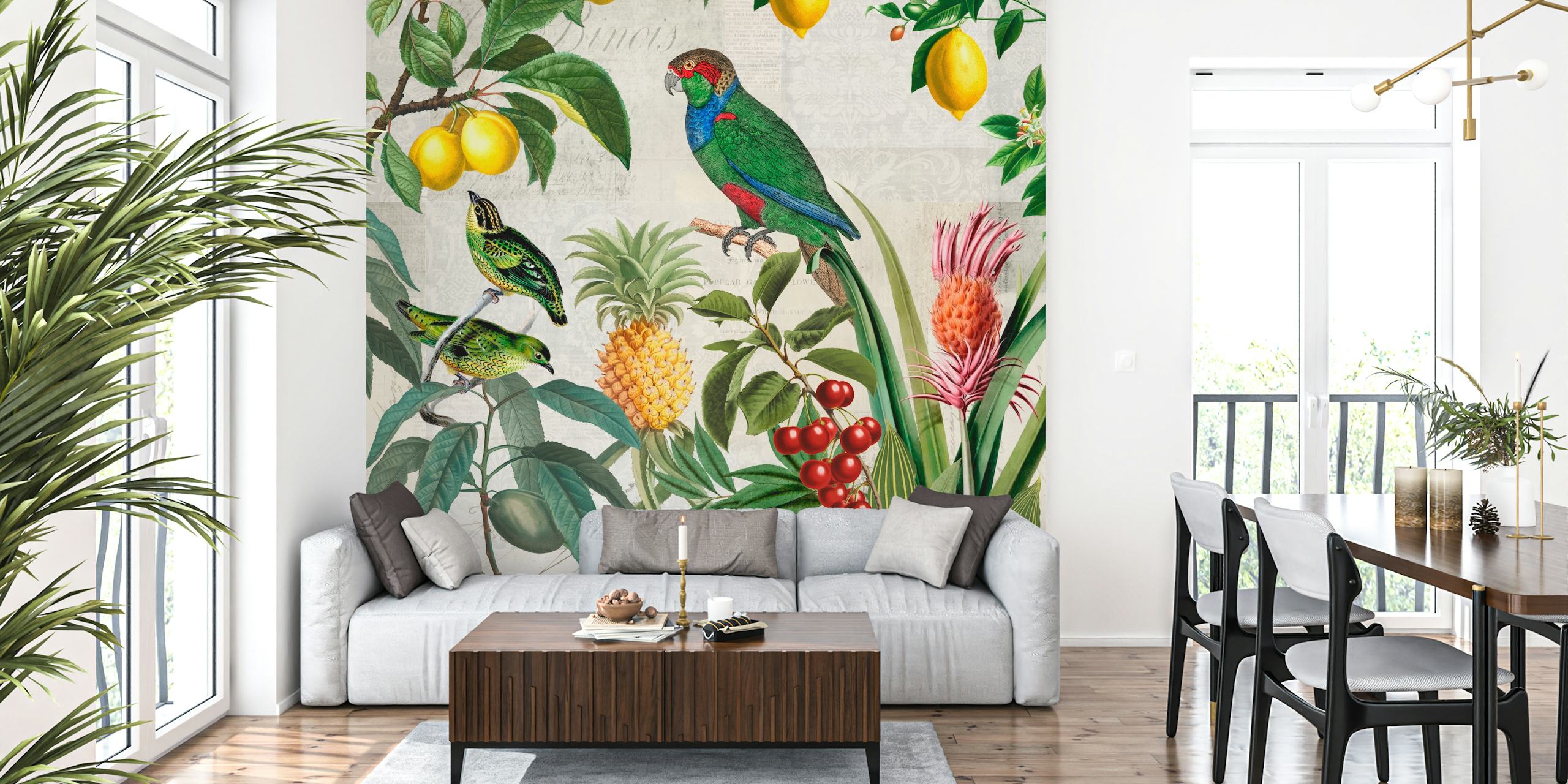 Fruit Paradise Tapetdesign in einem Zimmer