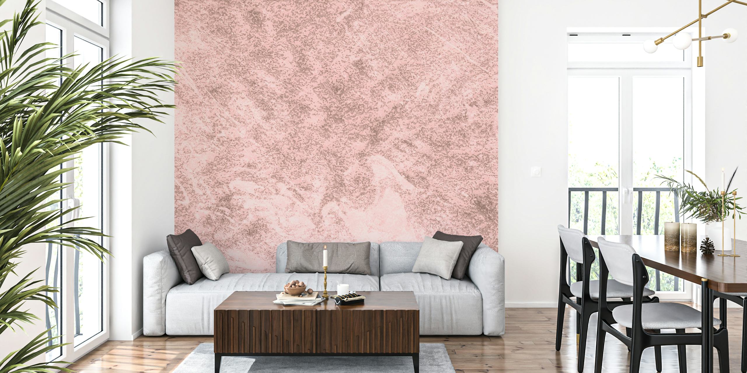 Pink textured abstract pattern wallpaper