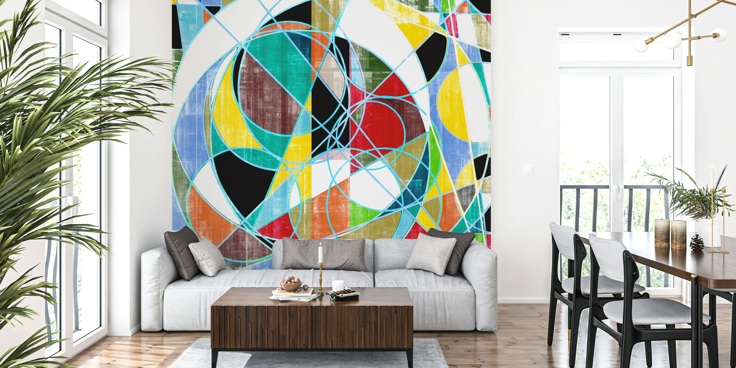 Tapeta Stained Glass Window 2 w pokoju