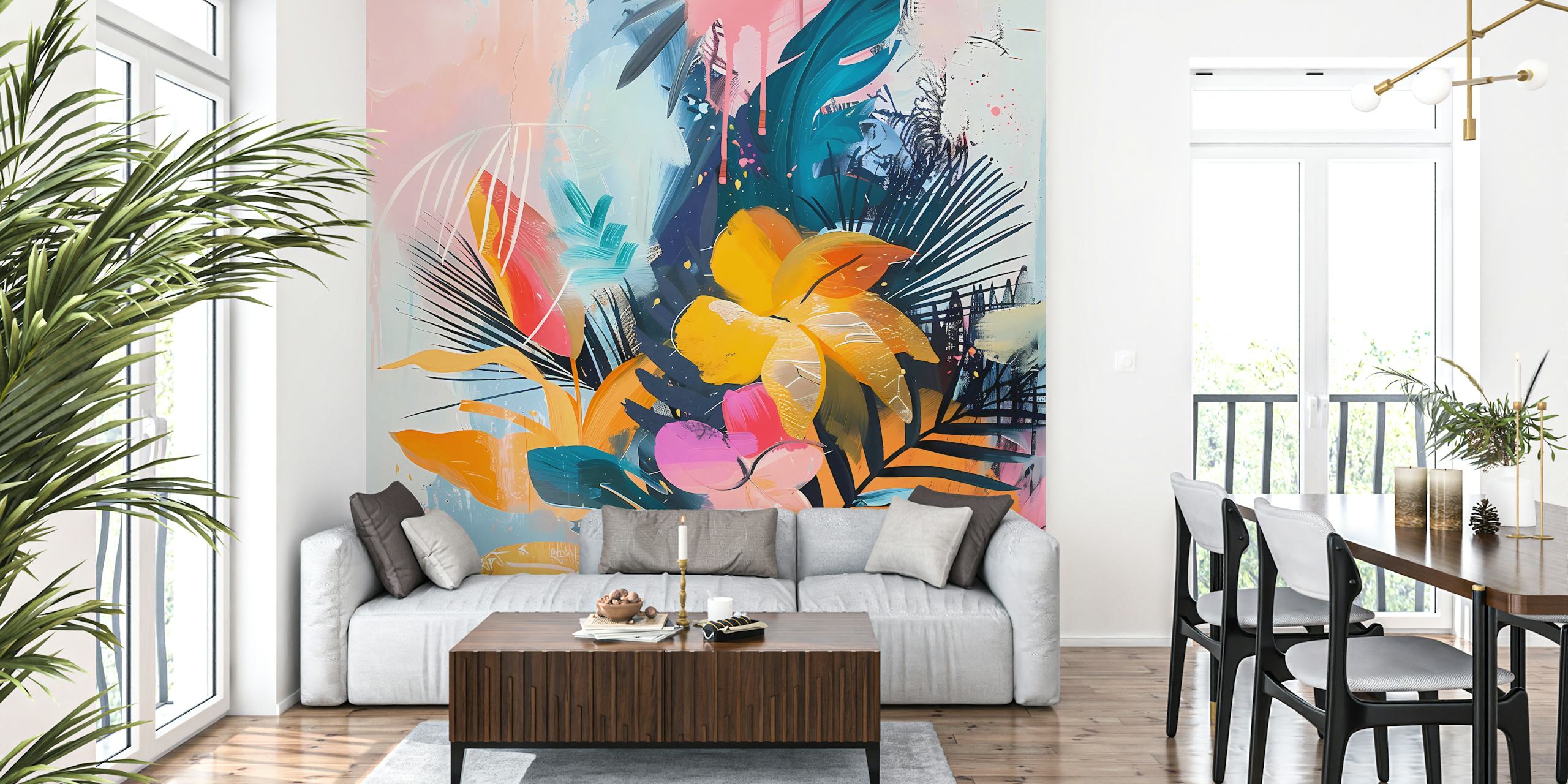 Tropical Garden 22 wallpaper in a room