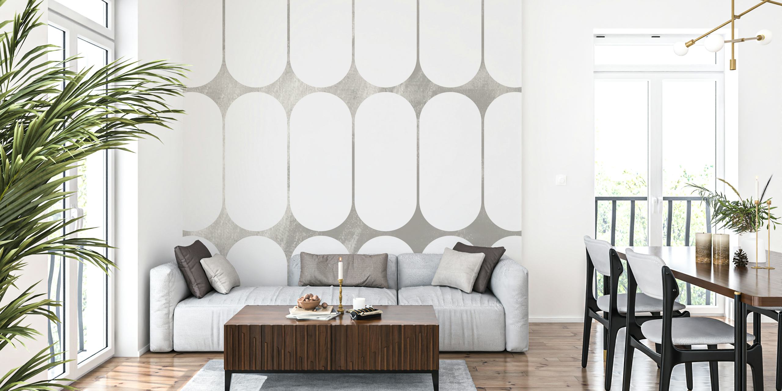 Arctic Capsule Elegance wallpaper in a room setting