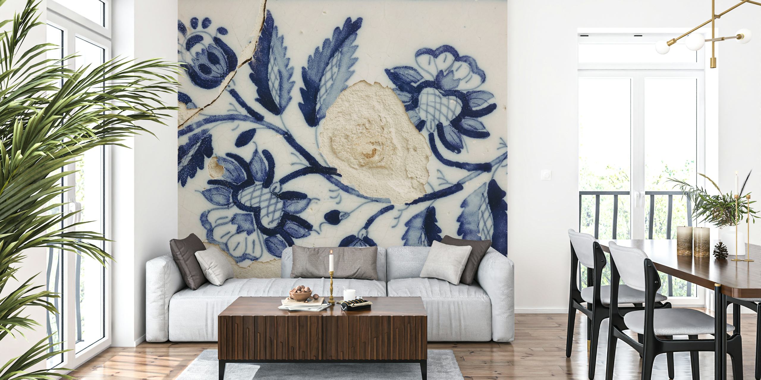 Portugalskie ręcznie malowane Azulejos w pokoju