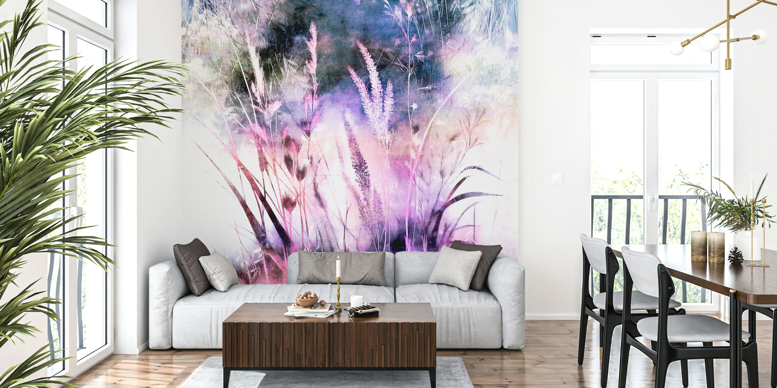 Ethereal Floral Haze tapeta u sobi