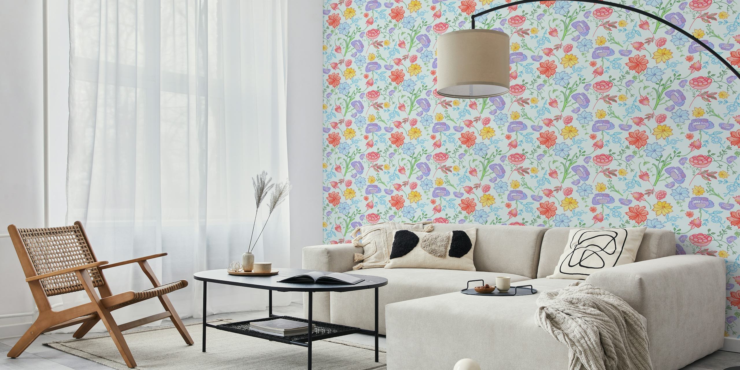 Chintzy floral pattern II wallpaper