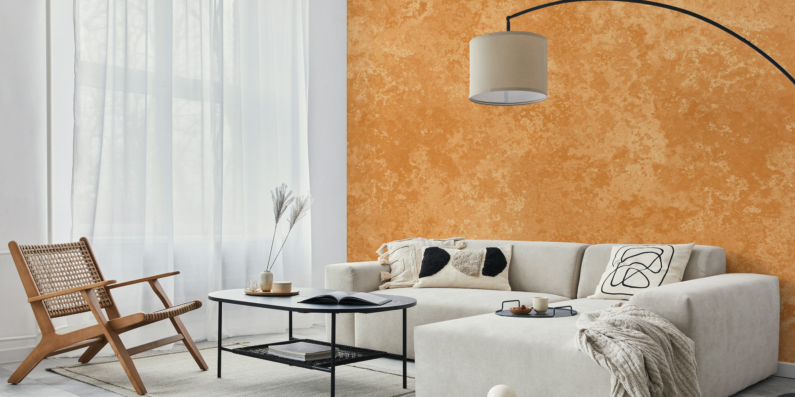 Subtle Moss Texture Peach Orange wallpaper