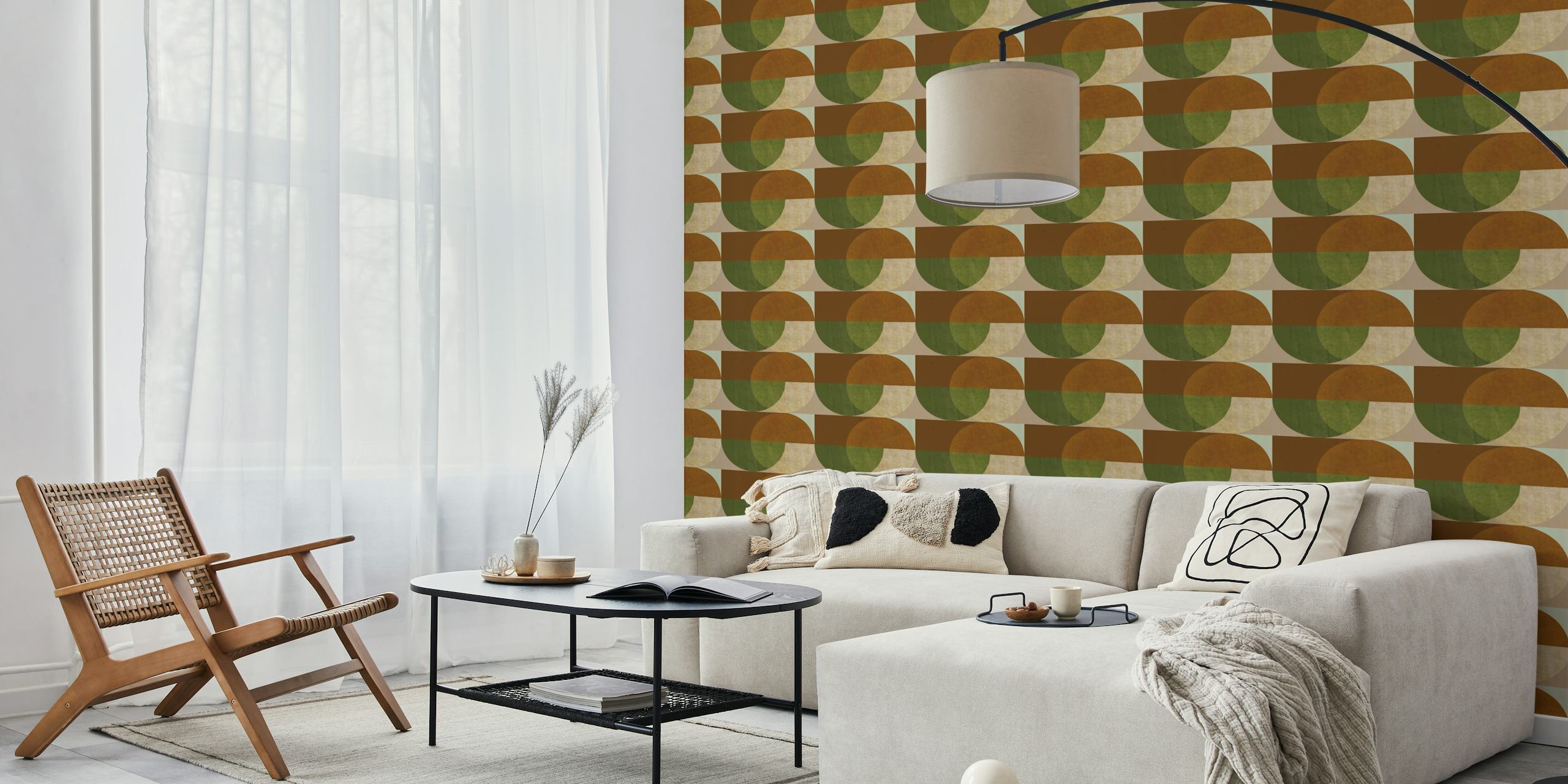 Modern Earthy Abstract design tapetowy
