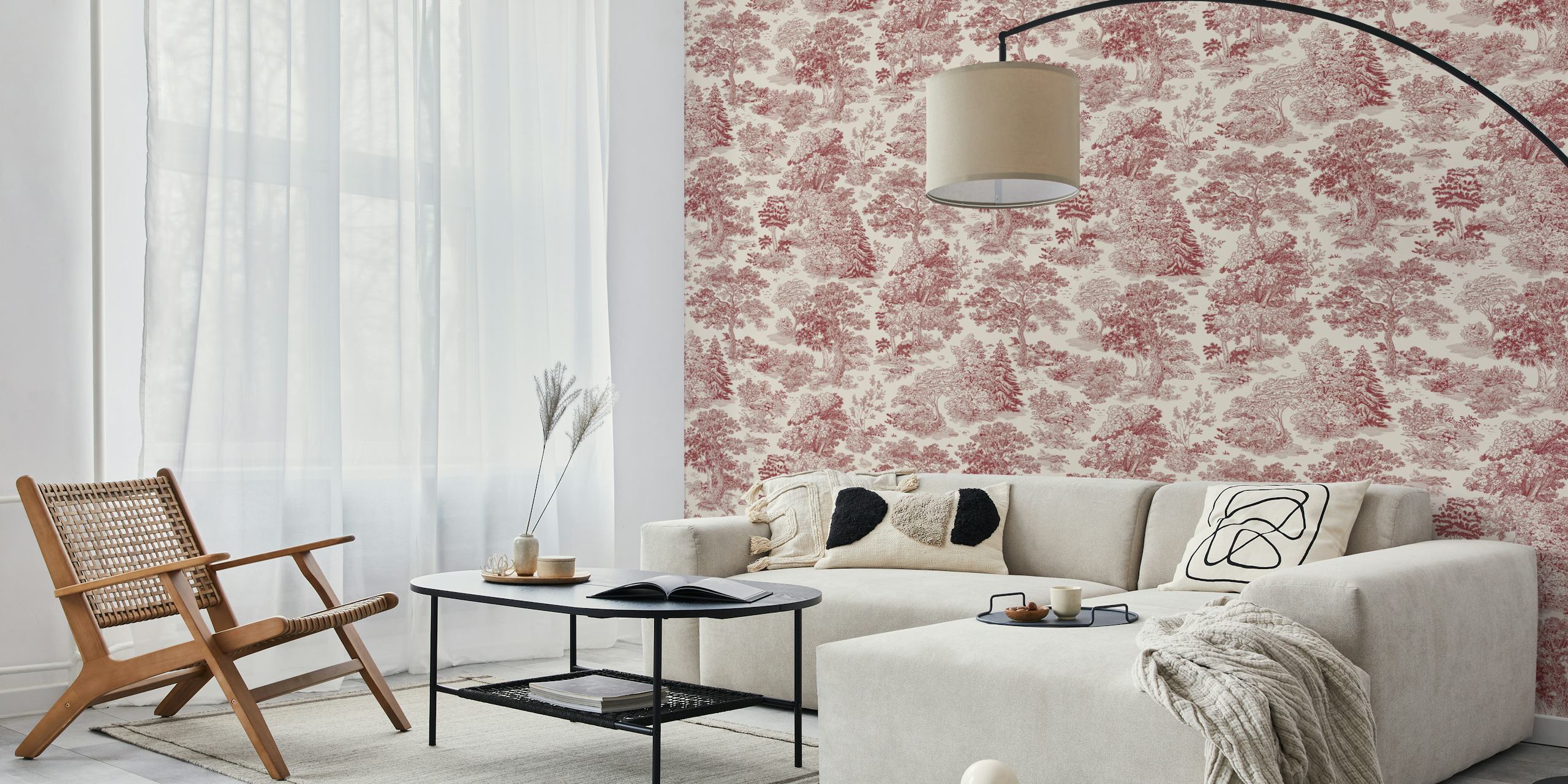Rosewood Forest Dream wallpaper in a room