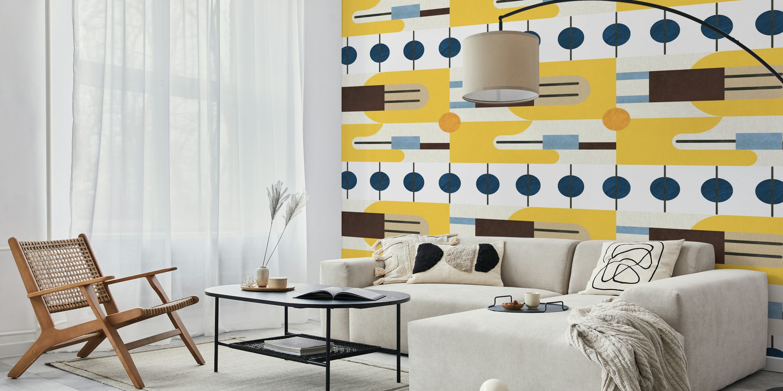 Mid Century 13 wallpaper in a room