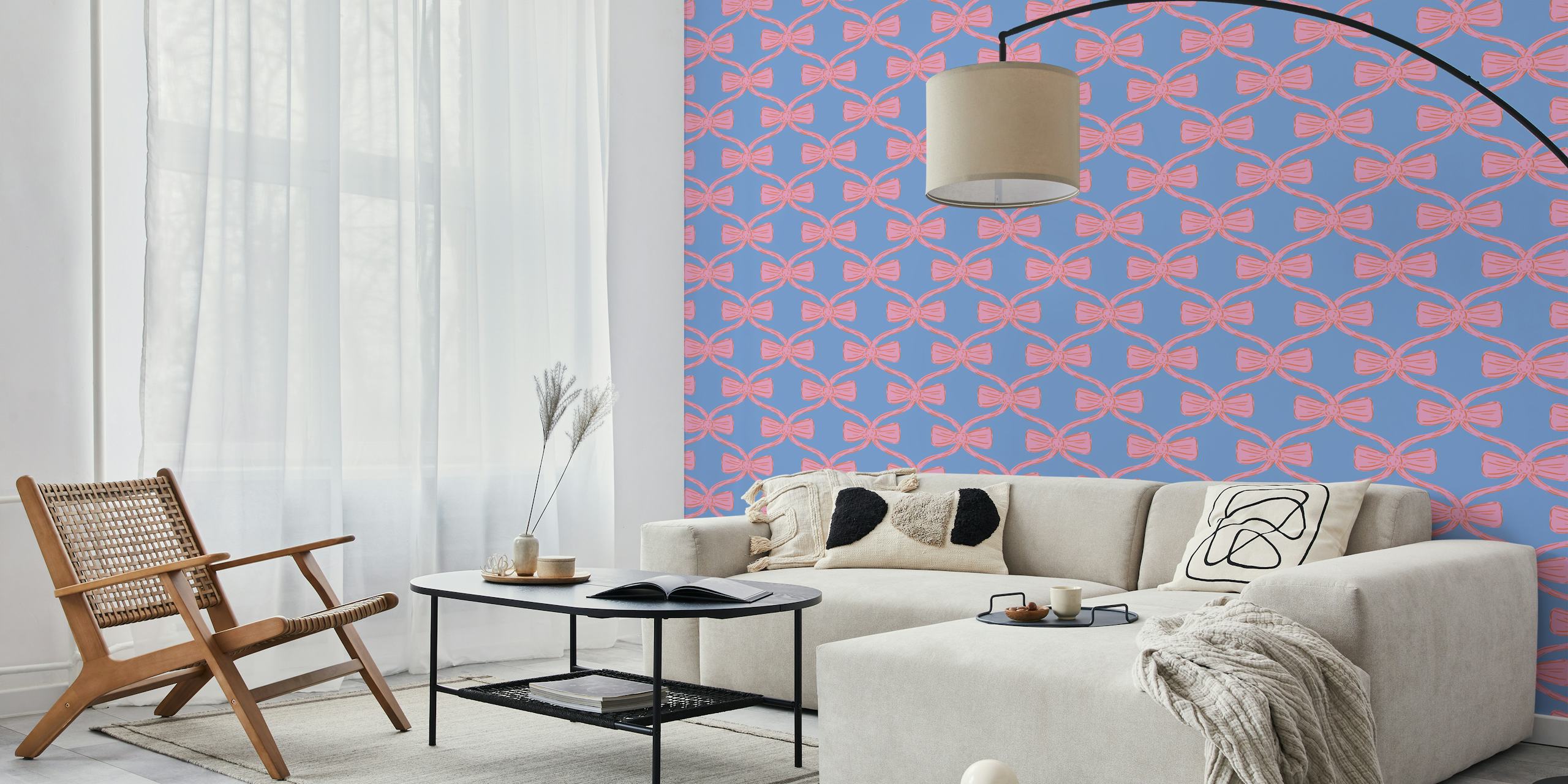 Bold geometric bows tapetdesign