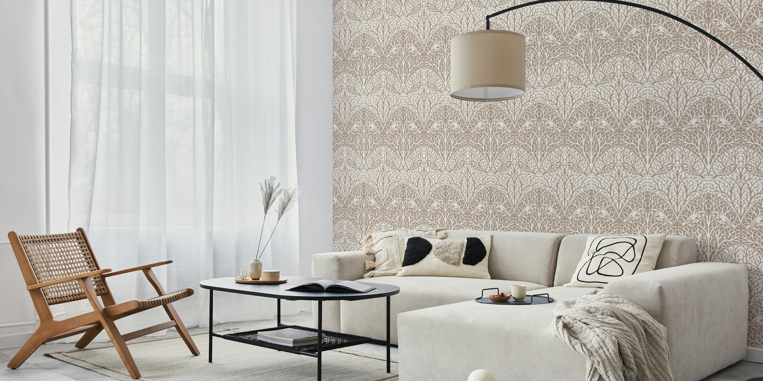 CFA Voysey Birds and Branches tapeta v místnosti